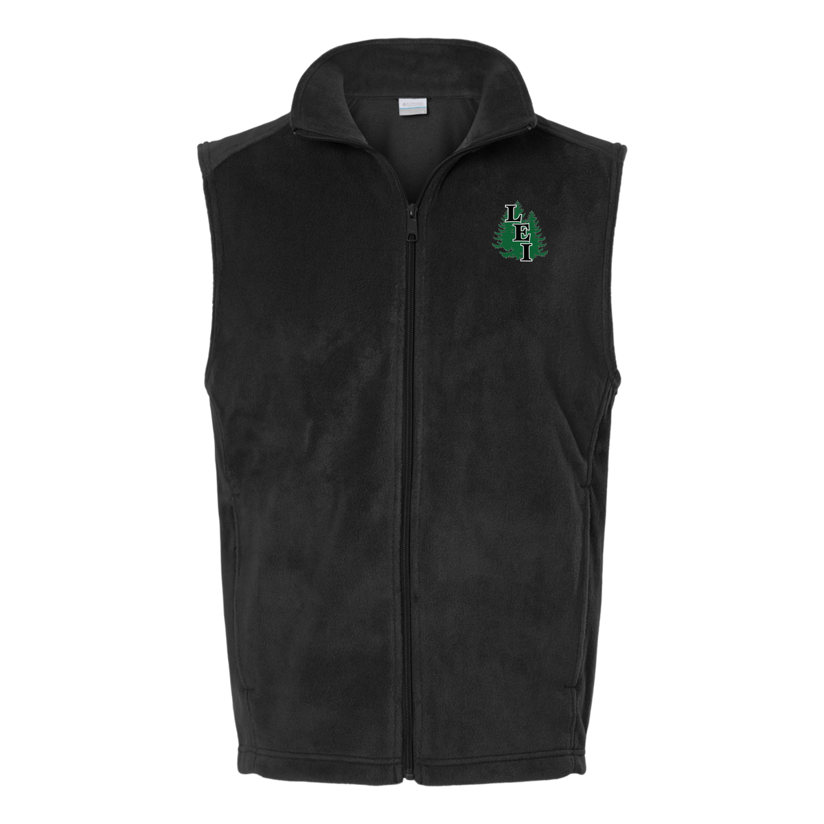 leisite-columbia-mens-fleece-vest-embroidery-leftchest-212488-black-flat-front