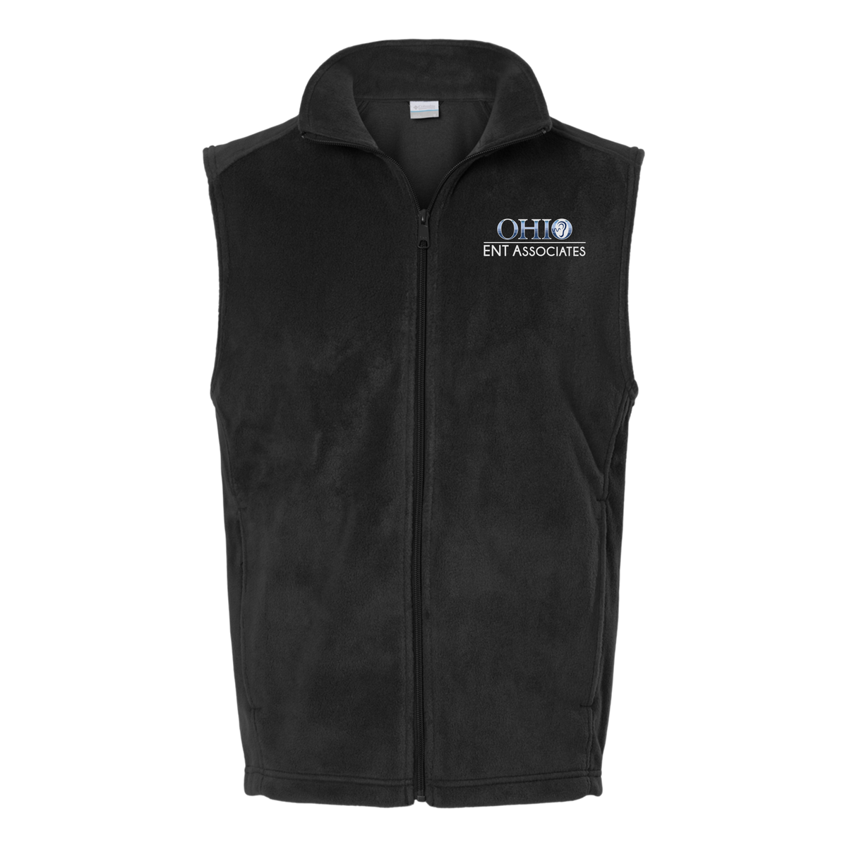 ohioentaudiology-columbia-mens-fleece-vest-embroidery-leftchest-212488-black-flat-front