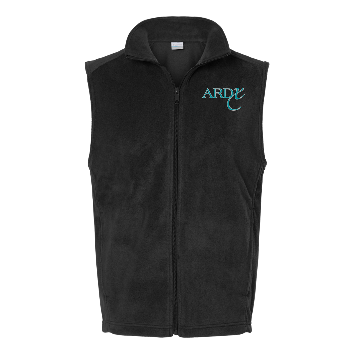 ardx-columbia-mens-fleece-vest-embroidery-leftchest-212488-black-flat-front