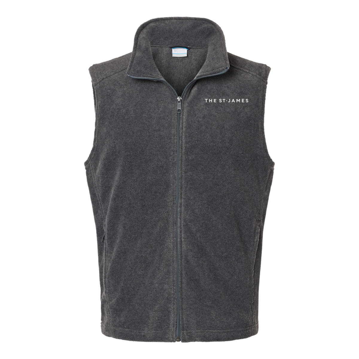 thestjames-columbia-mens-fleece-vest-embroidery-leftchest-212488-charcoalheather-flat-front