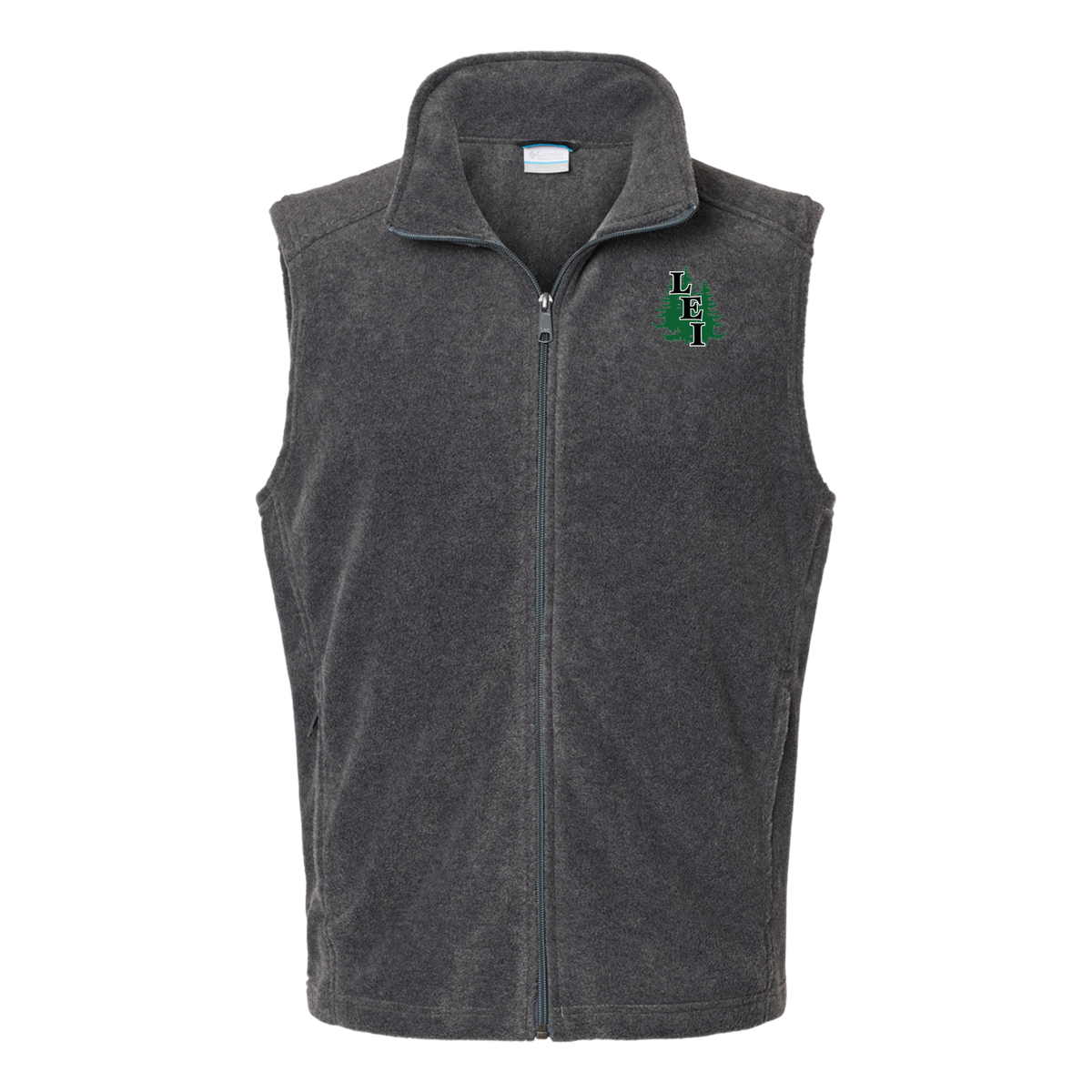 leisite-columbia-mens-fleece-vest-embroidery-leftchest-212488-charcoalheather-flat-front