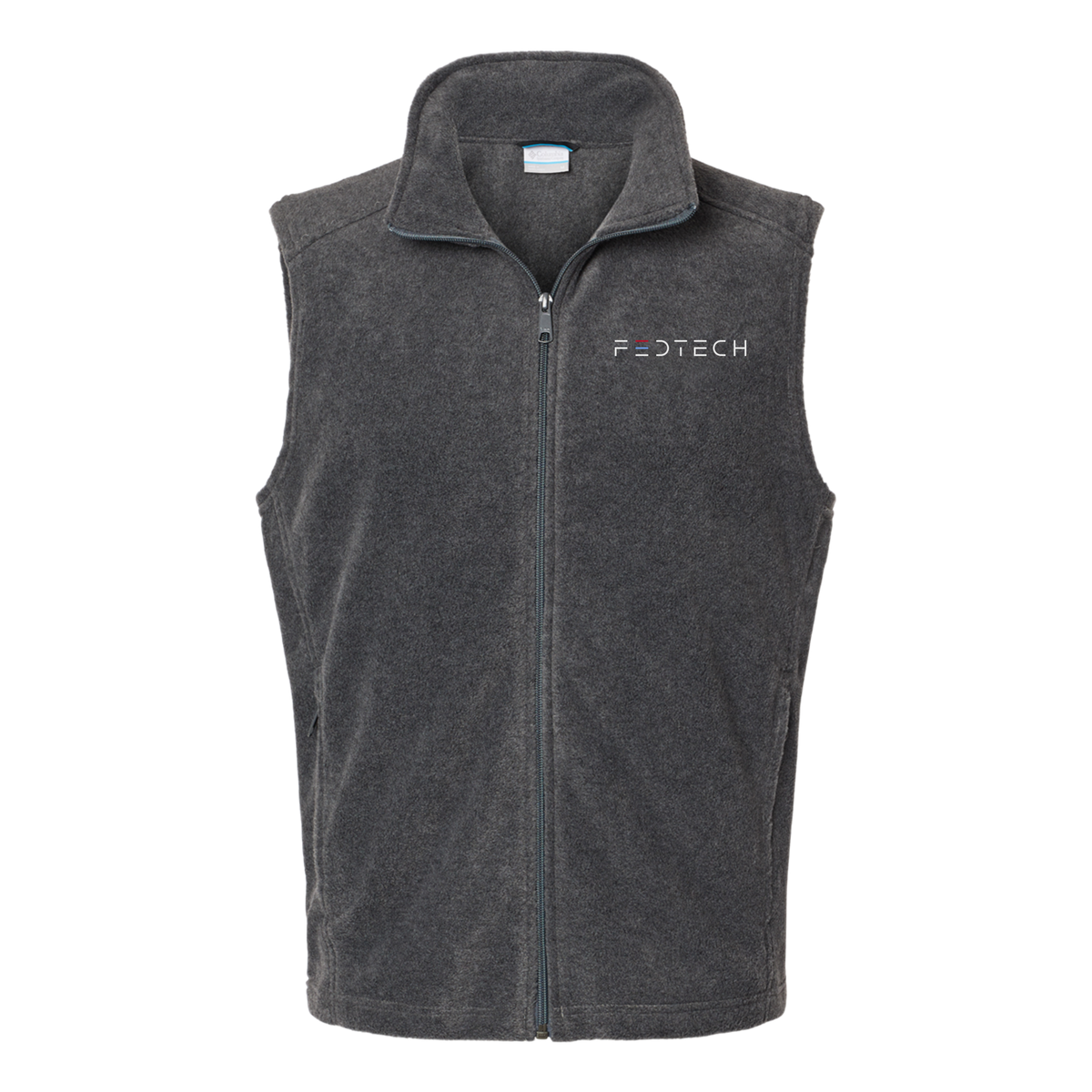 fedtech-columbia-mens-fleece-vest-embroidery-leftchest-212488-charcoalheather-flat-front