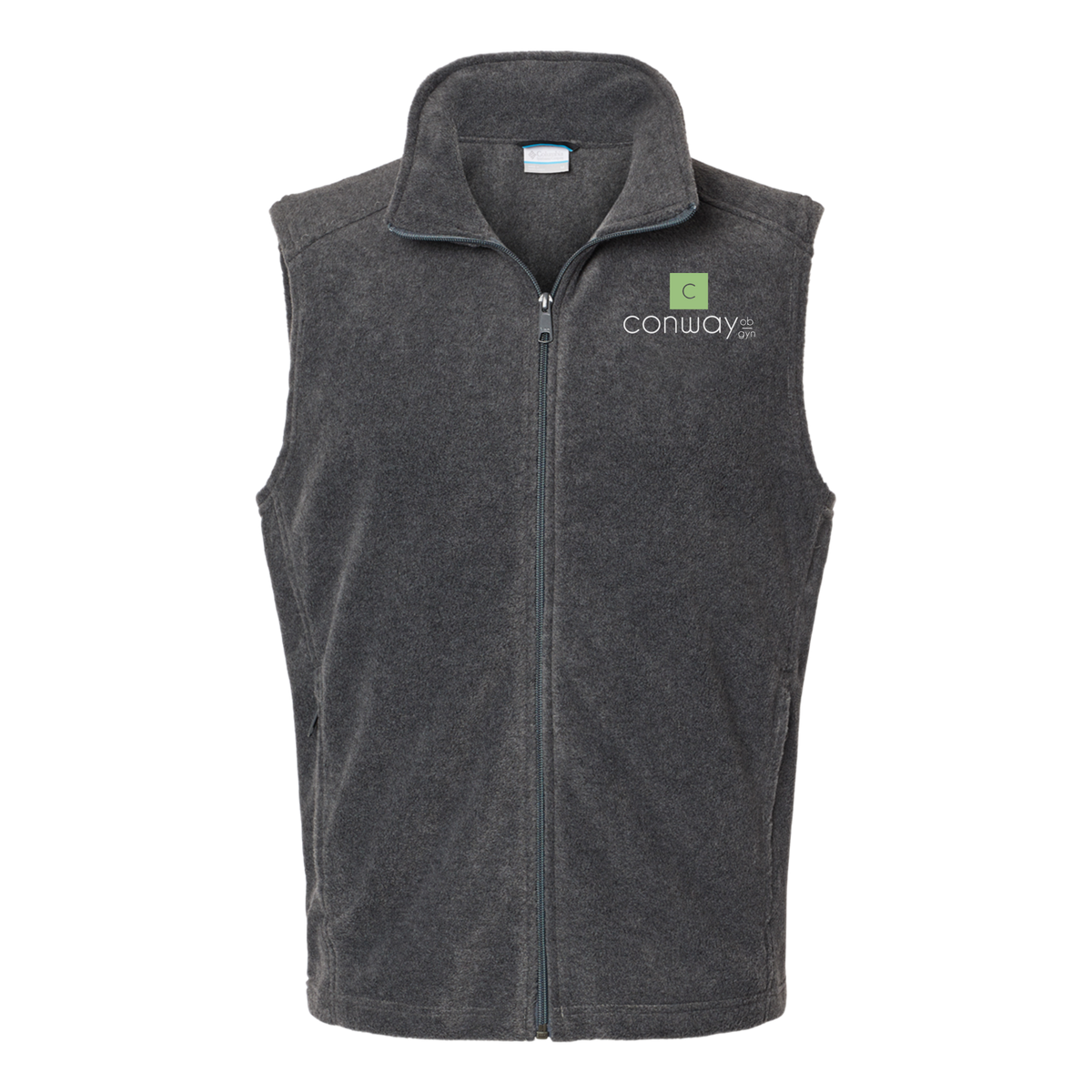 conwayobgyn-columbia-mens-fleece-vest-embroidery-leftchest-212488-charcoalheather-flat-front