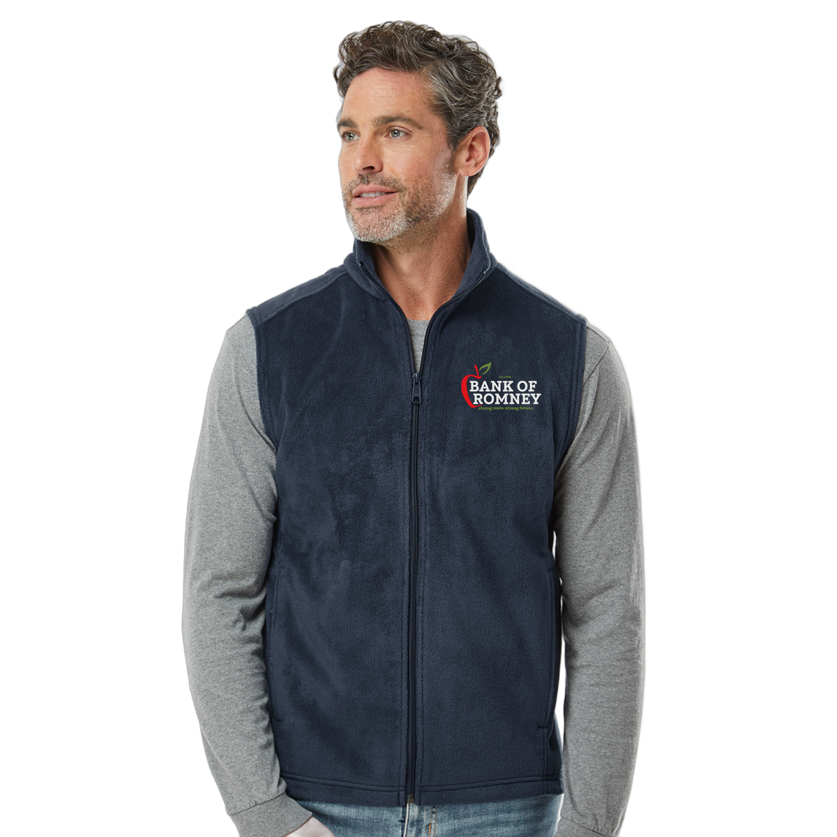 bankofromney-columbia-mens-fleece-vest-primary-mockup