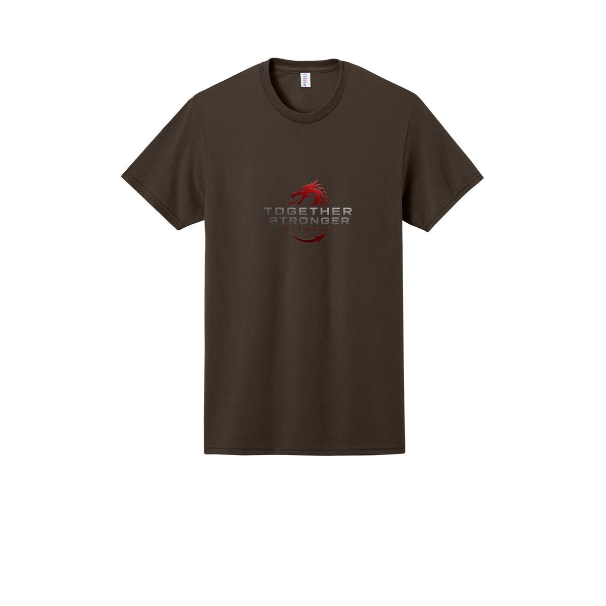 togetherstrongerfitness-jerzees-dri-power-cotton-poly-tee-dtf-front-29M-chocolate-flat-front