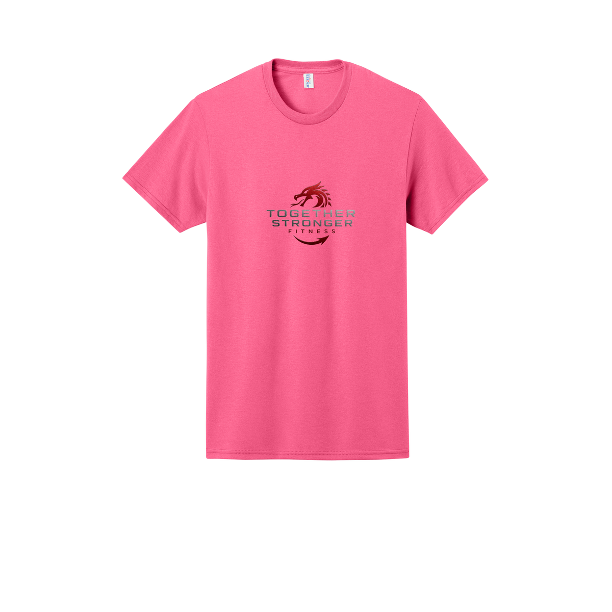 togetherstrongerfitness-jerzees-dri-power-cotton-poly-tee-dtf-front-29M-neonpink-flat-front