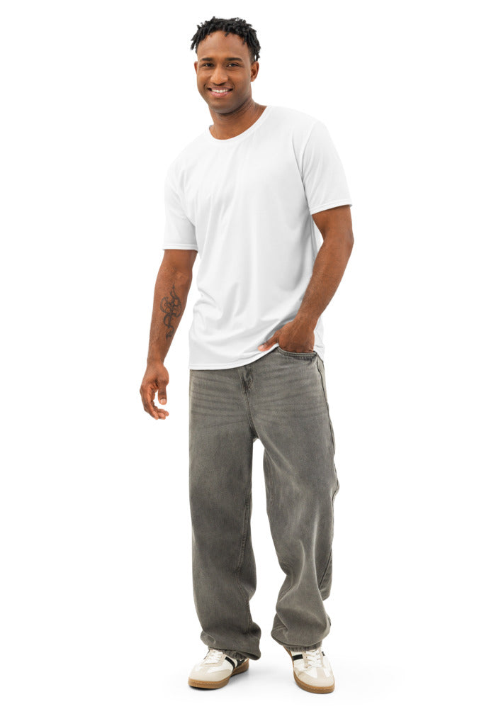 All-Over Print Men’s Cotton Crew Neck T-Shirt