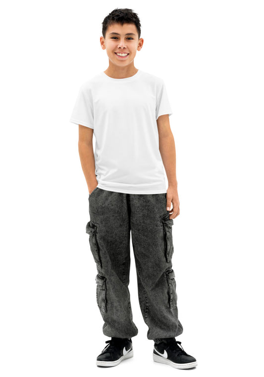 All-Over Print Youth Cotton Crew Neck T-shirt