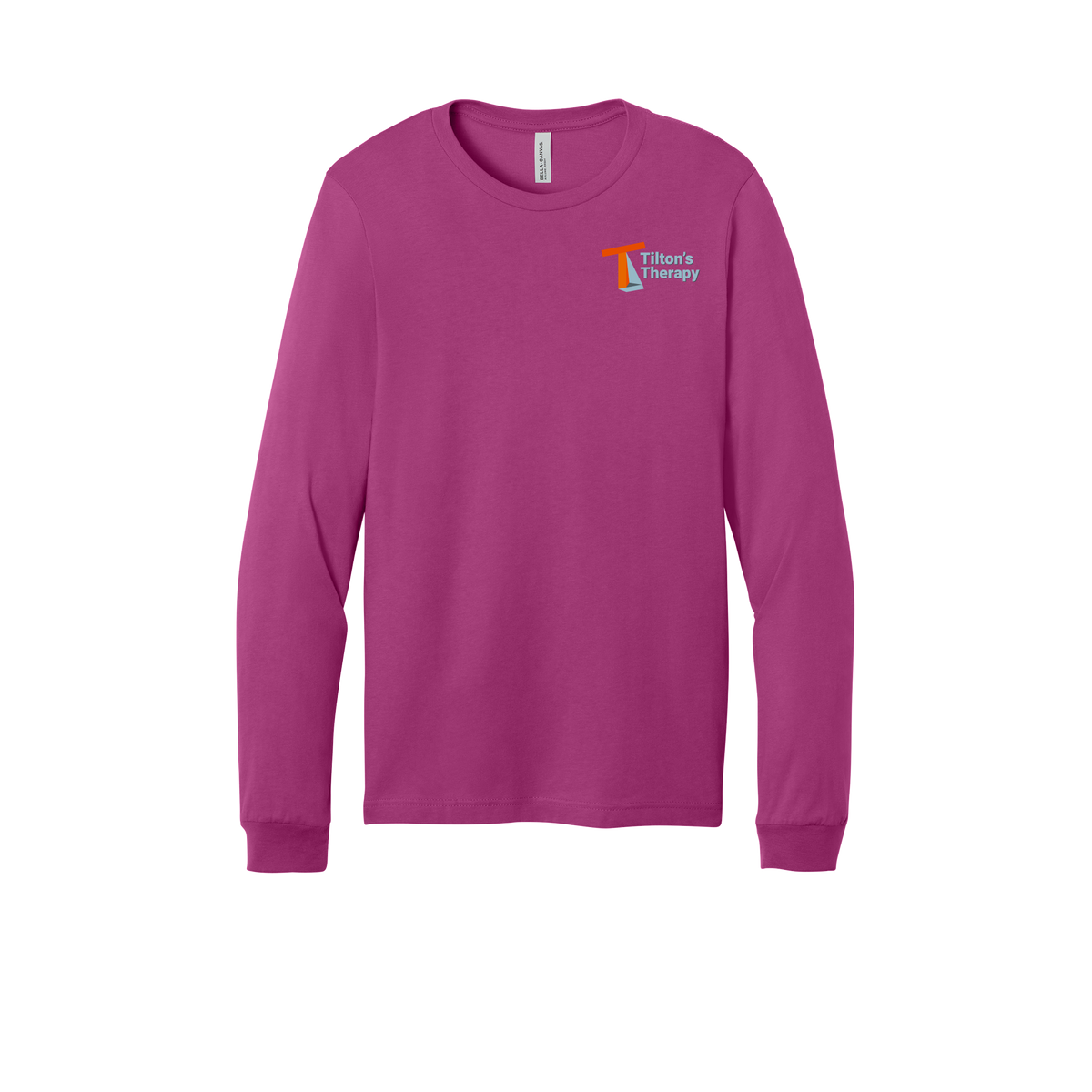 tiltonstherapy-all-season-long-sleeve-tee-dtf-leftchest-3501-berry-flat-front