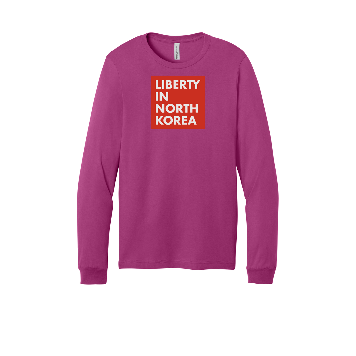 libertyinnorthkorea-all-season-long-sleeve-tee-dtf-front-3501-berry-flat-front