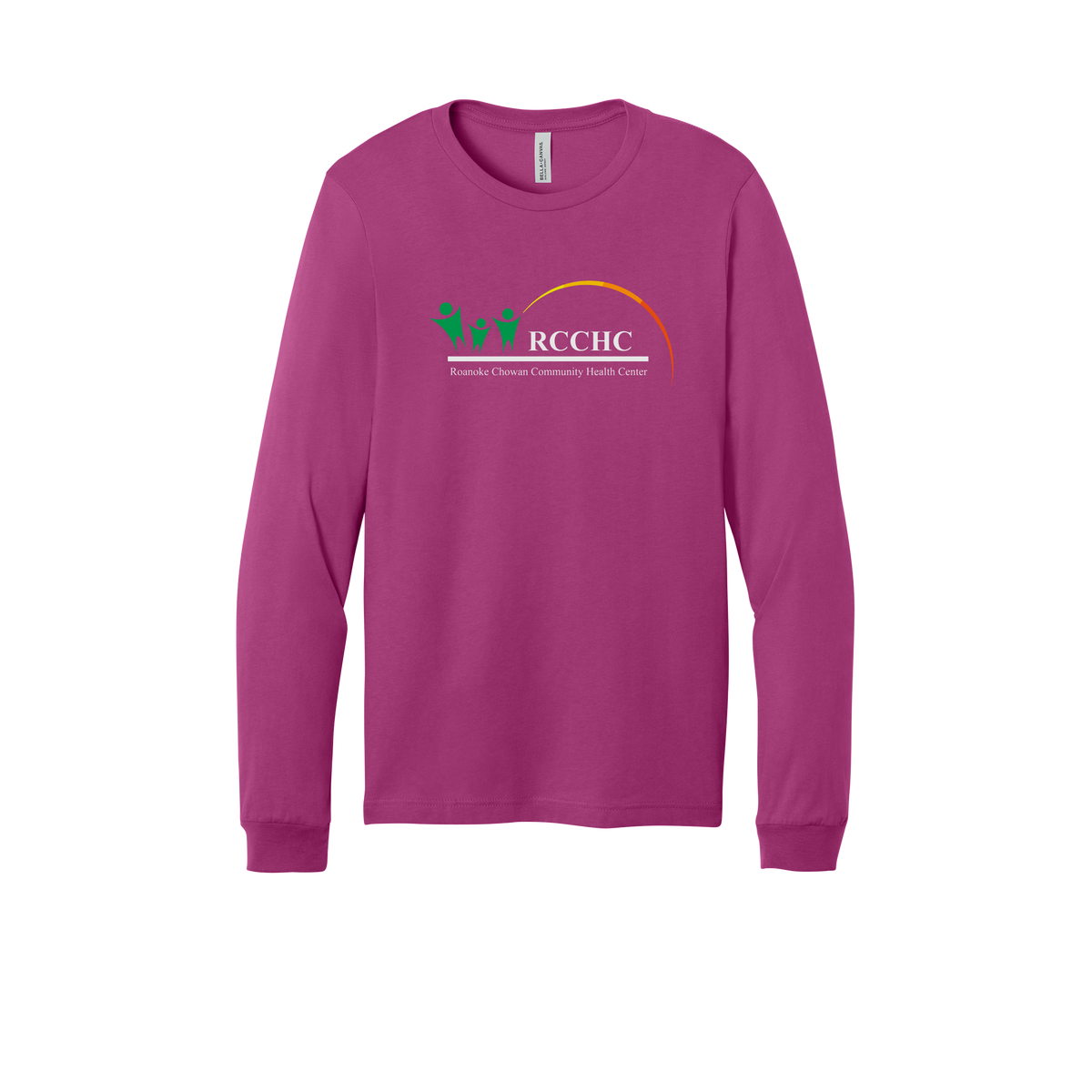rcchc-all-season-medical-long-sleeve-tee-dtf-front-3501-berry-flat-front