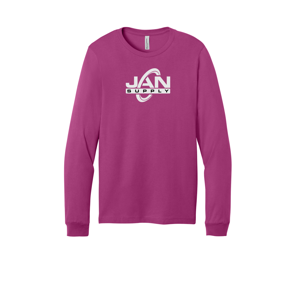 jan-pro-all-season-long-sleeve-tee-dtf-front-3501-berry-flat-front