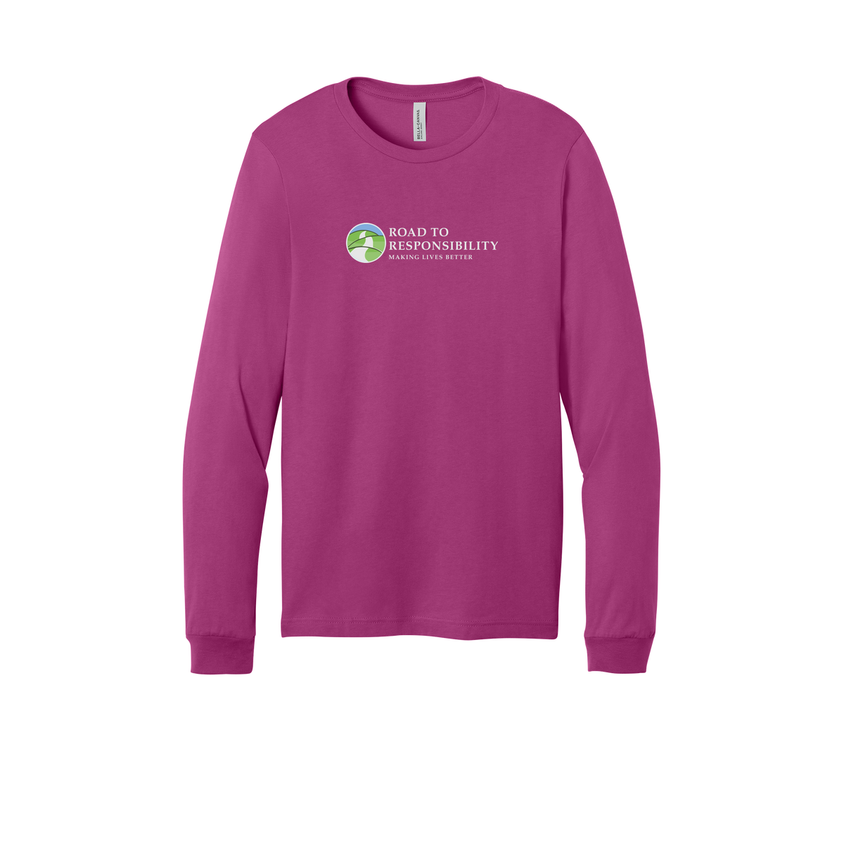 roadtoresponsibility-all-season-long-sleeve-tee-dtf-front-3501-berry-flat-front