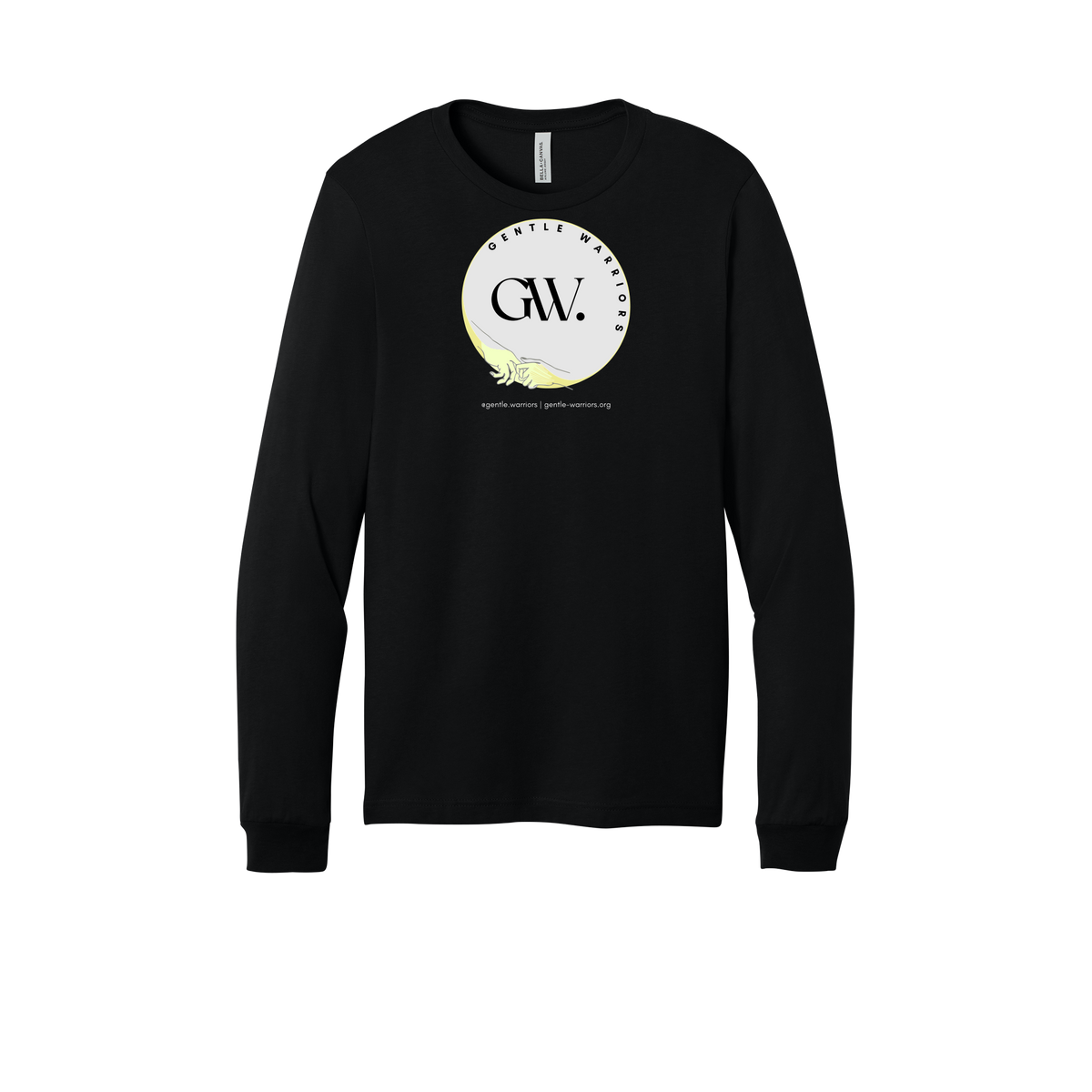 gentle-warriors-all-season-long-sleeve-tee-dtf-front-3501-black-flat-front