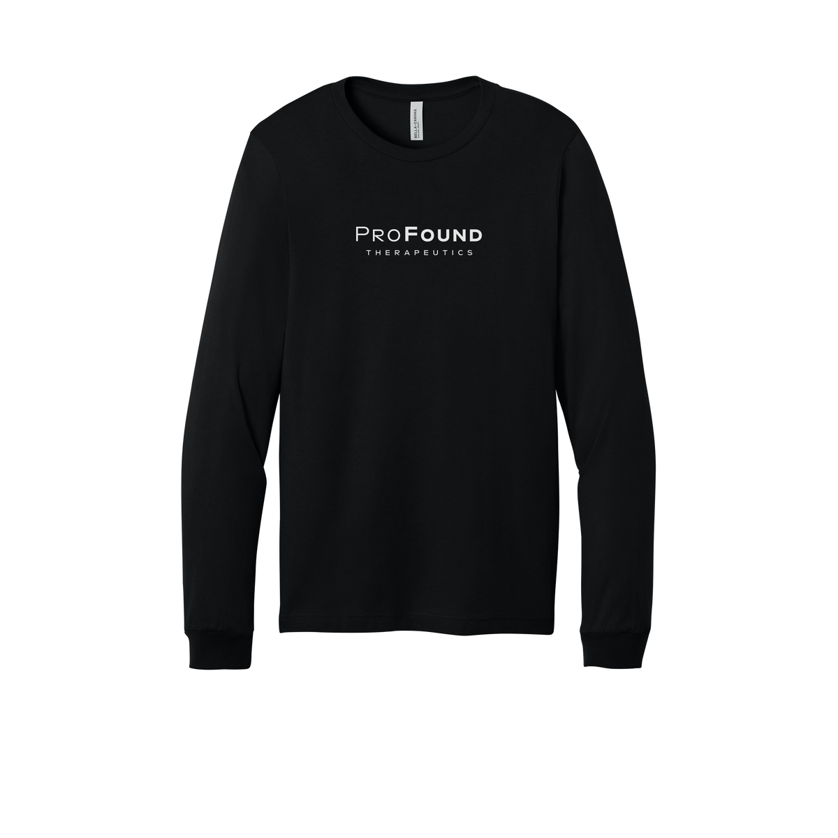 profoundtx-all-season-long-sleeve-tee-dtf-front-3501-black-flat-front