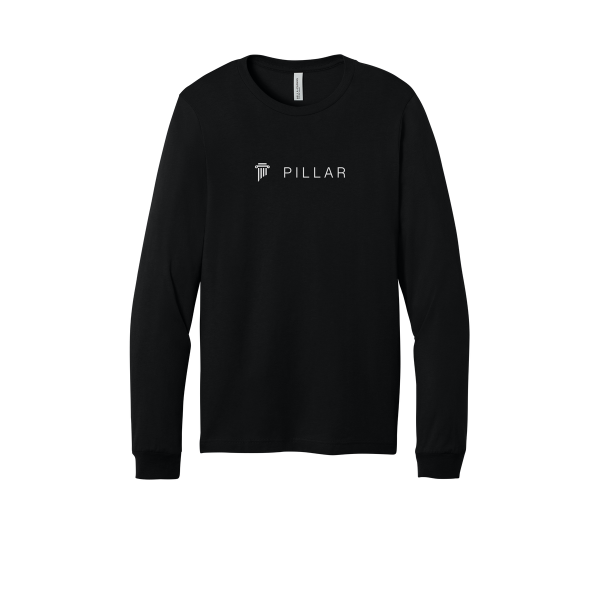 pillar-all-season-long-sleeve-tee-dtf-front-3501-black-flat-front