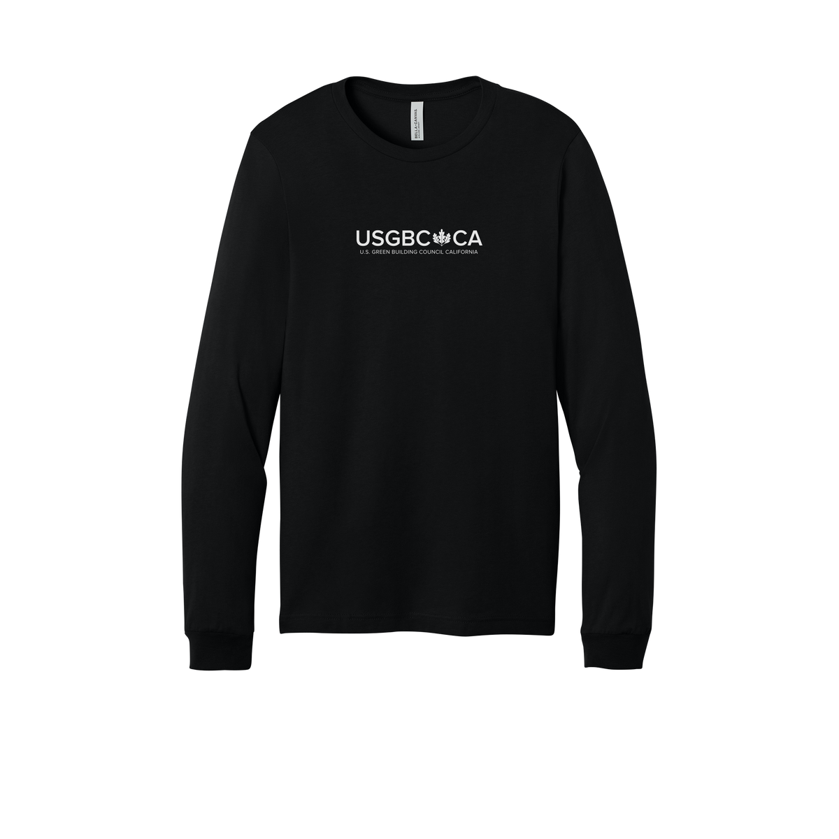 usgbc-ca-all-season-long-sleeve-tee-dtf-front-3501-black-flat-front