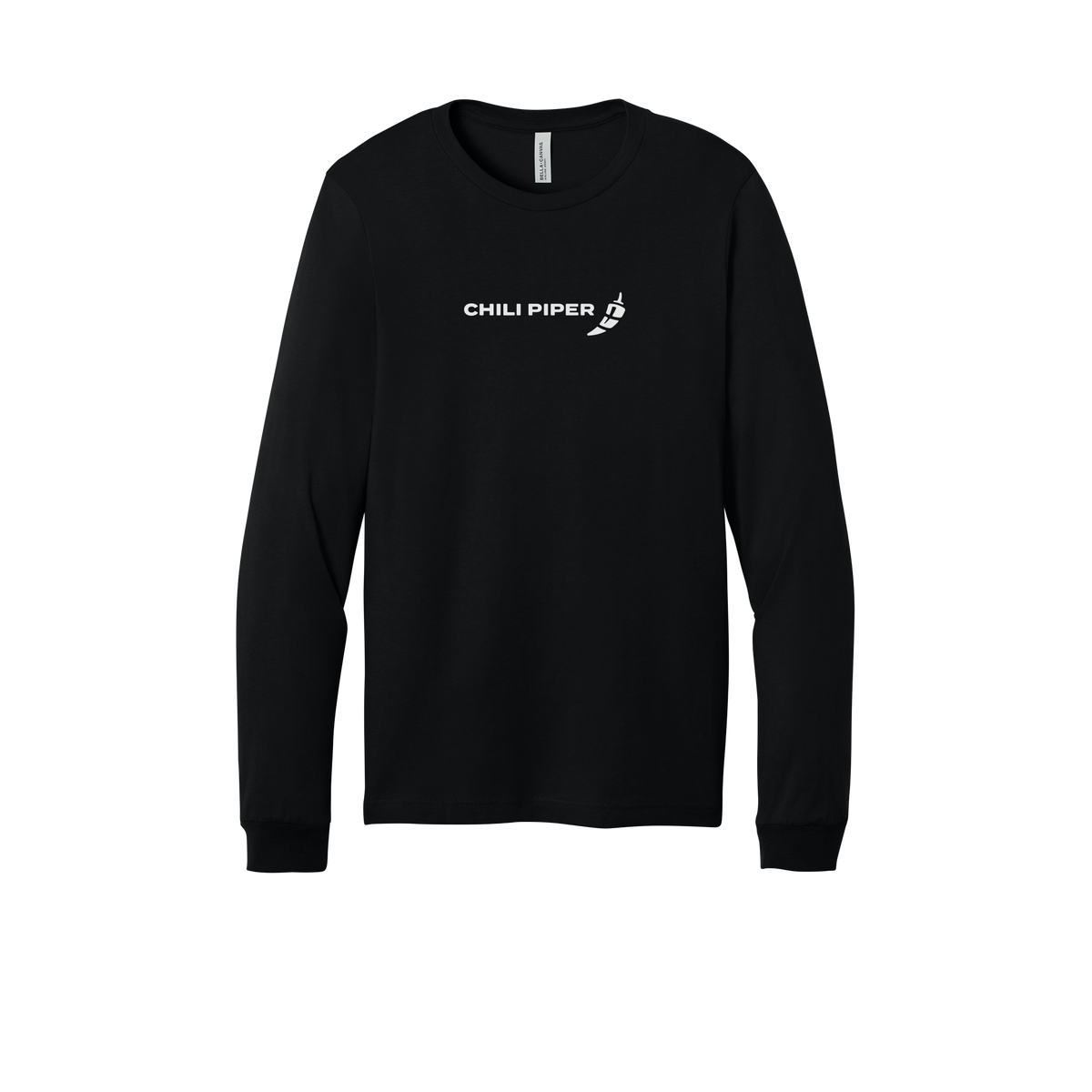 chilipiper-all-season-long-sleeve-tee-dtf-front-3501-black-flat-front