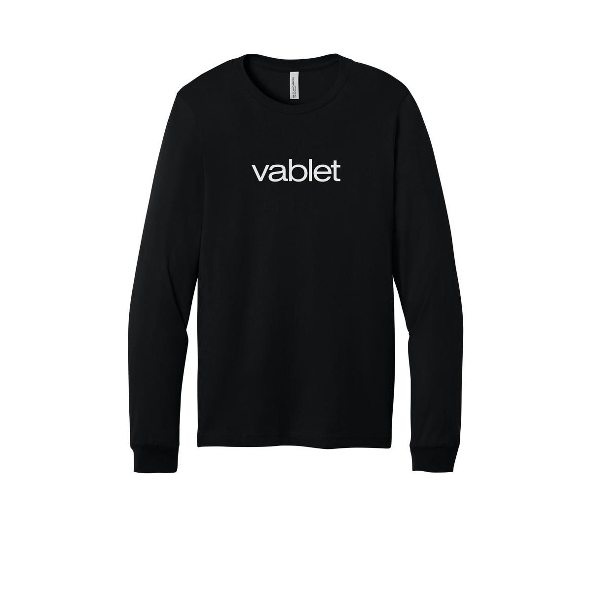 vablet-all-season-long-sleeve-tee-dtf-front-3501-black-flat-front