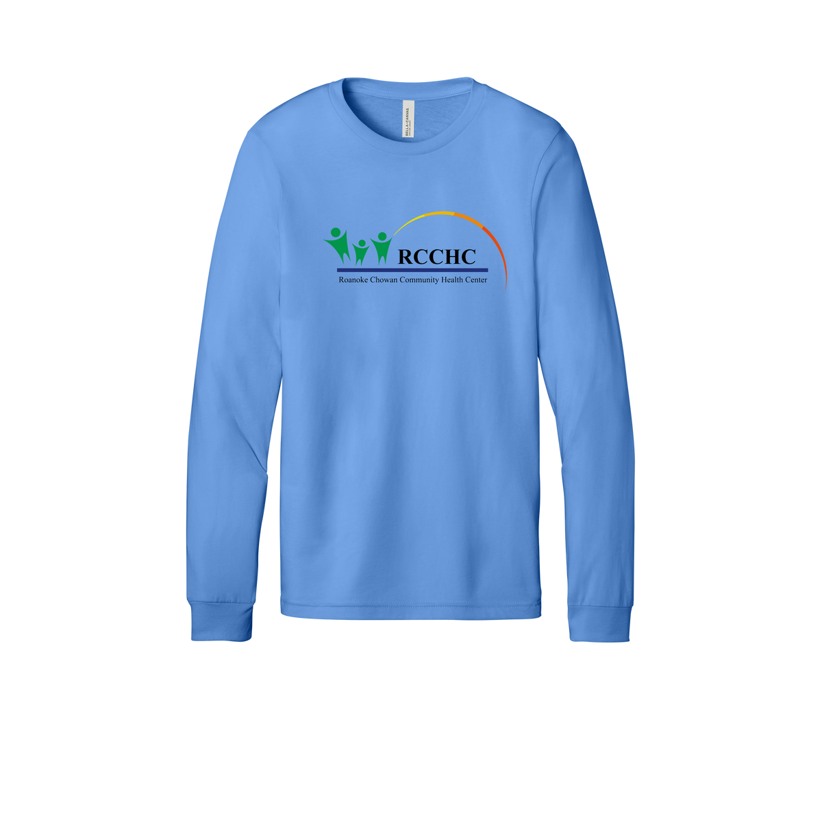 rcchc-all-season-medical-long-sleeve-tee-dtf-front-3501-carolinablue-flat-front