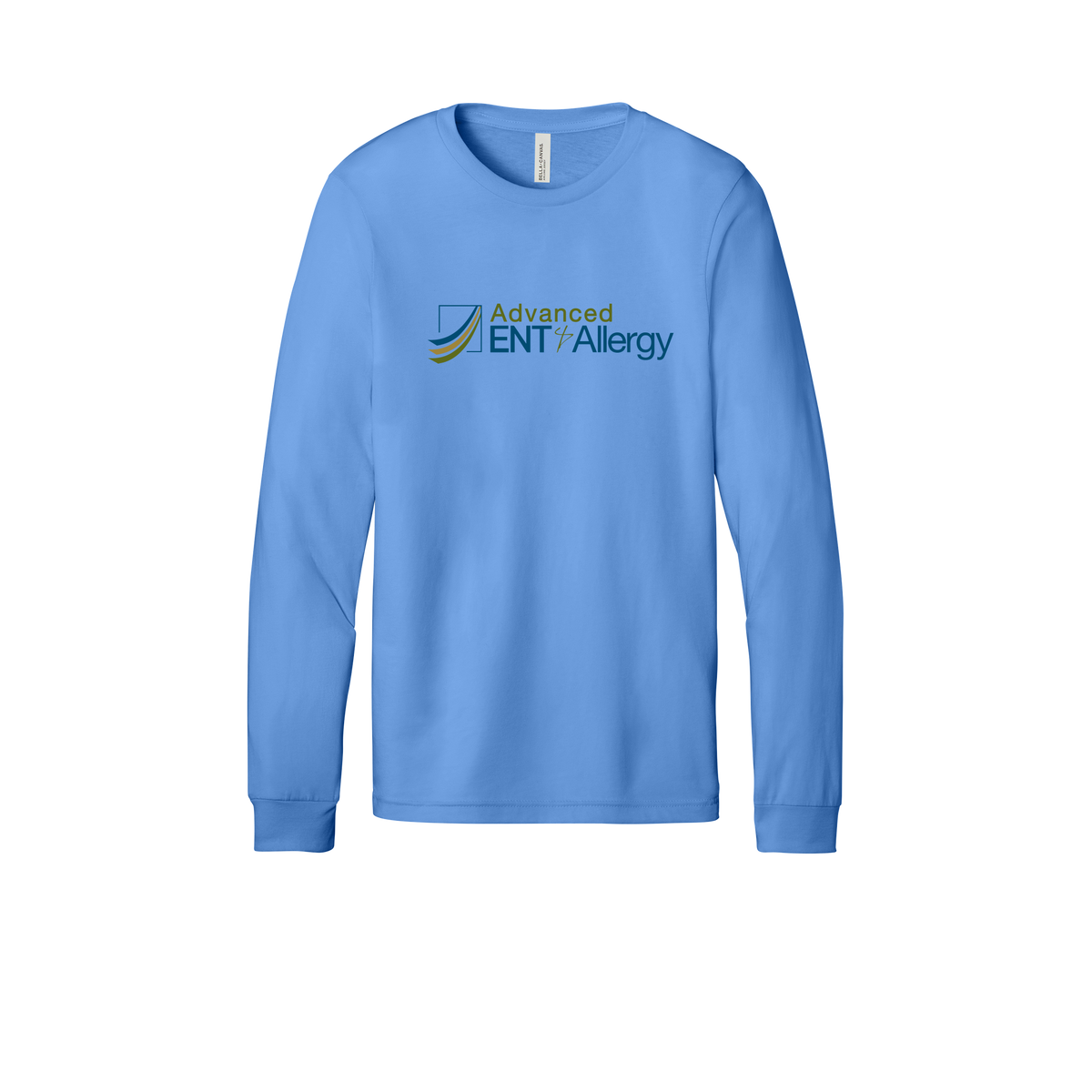 advancedentandallergy-all-season-medical-long-sleeve-tee-dtf-front-3501-carolinablue-flat-front