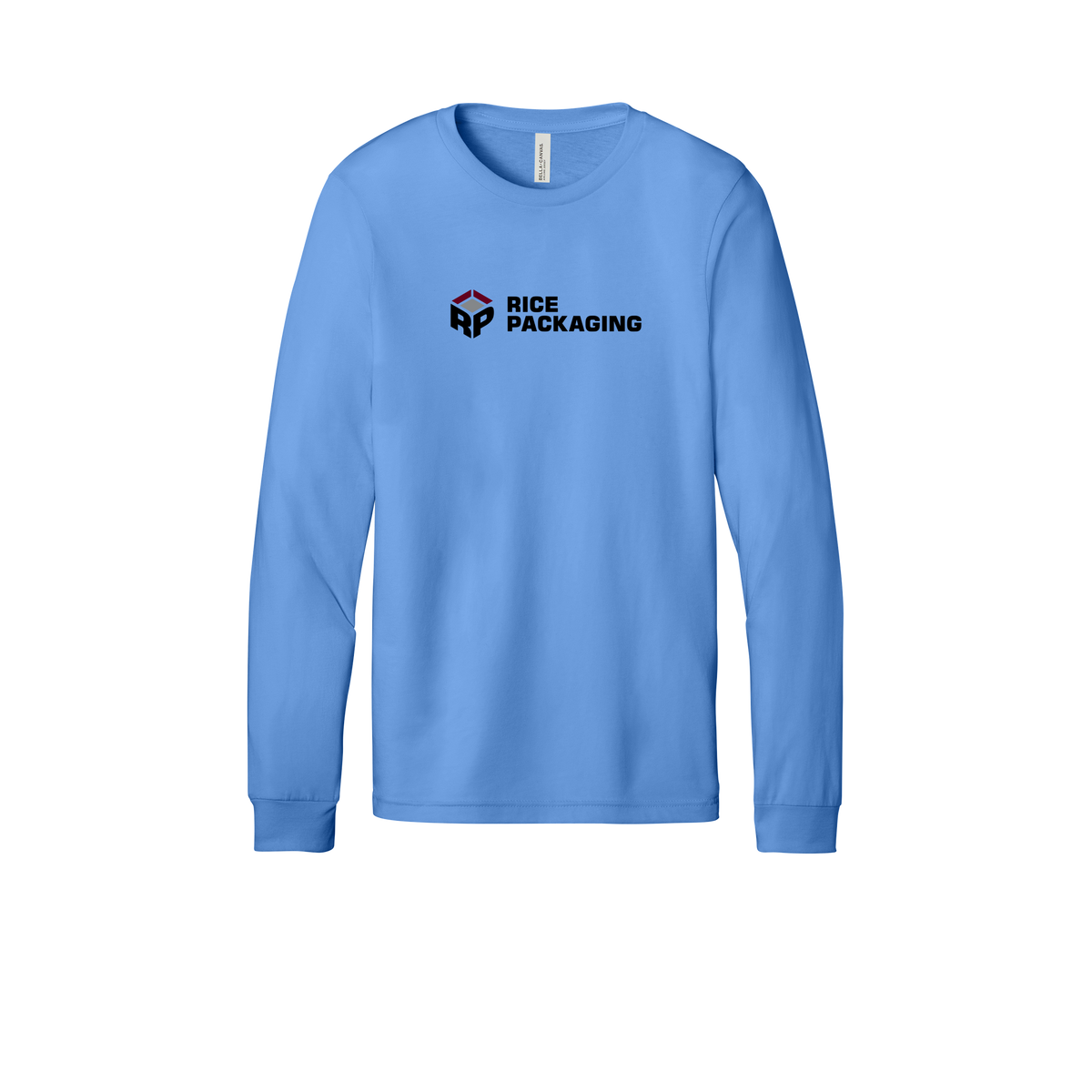 ricepackaging-all-season-long-sleeve-tee-dtf-front-3501-carolinablue-flat-front