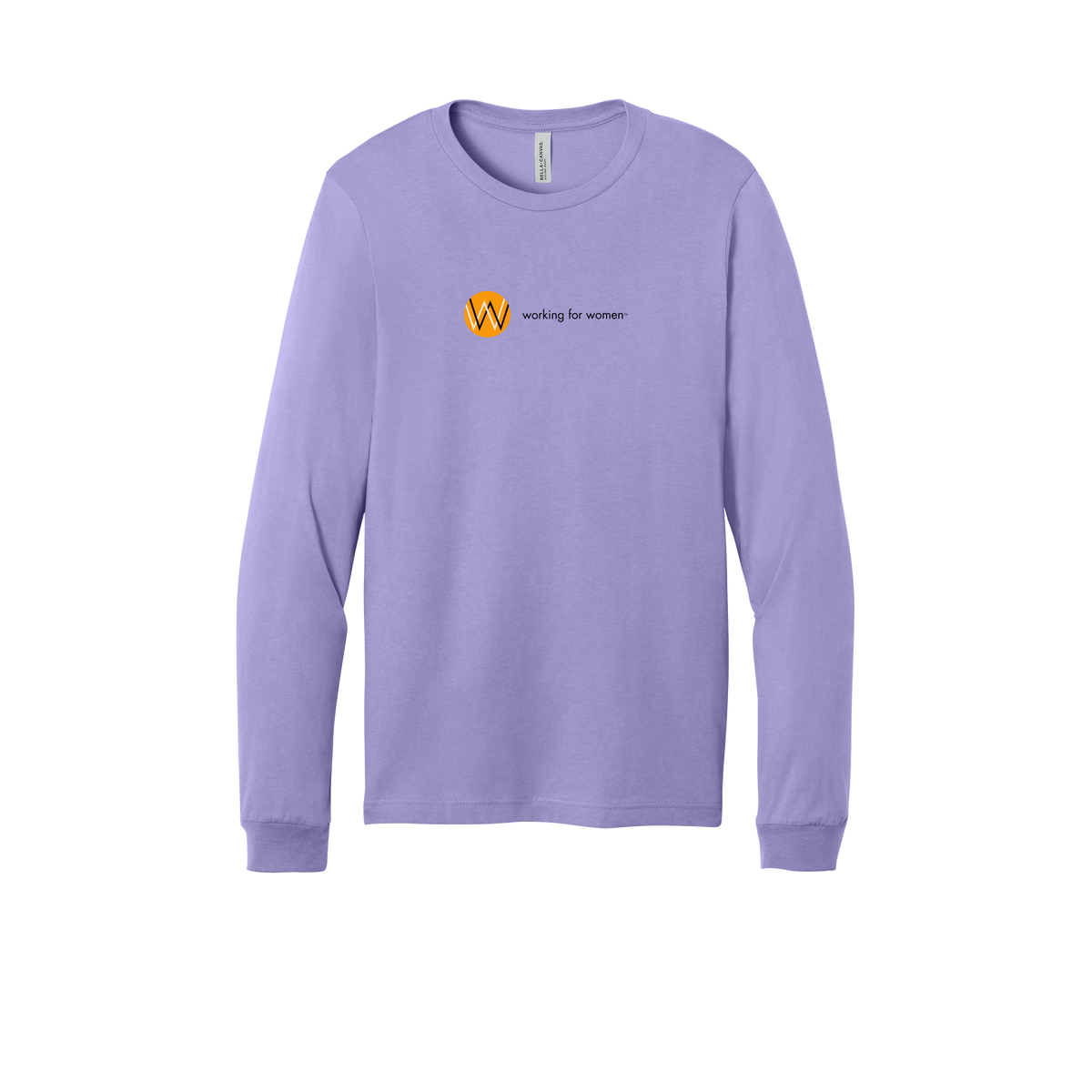 workingforwomen-all-season-long-sleeve-tee-dtf-front-3501-darklavender-flat-front