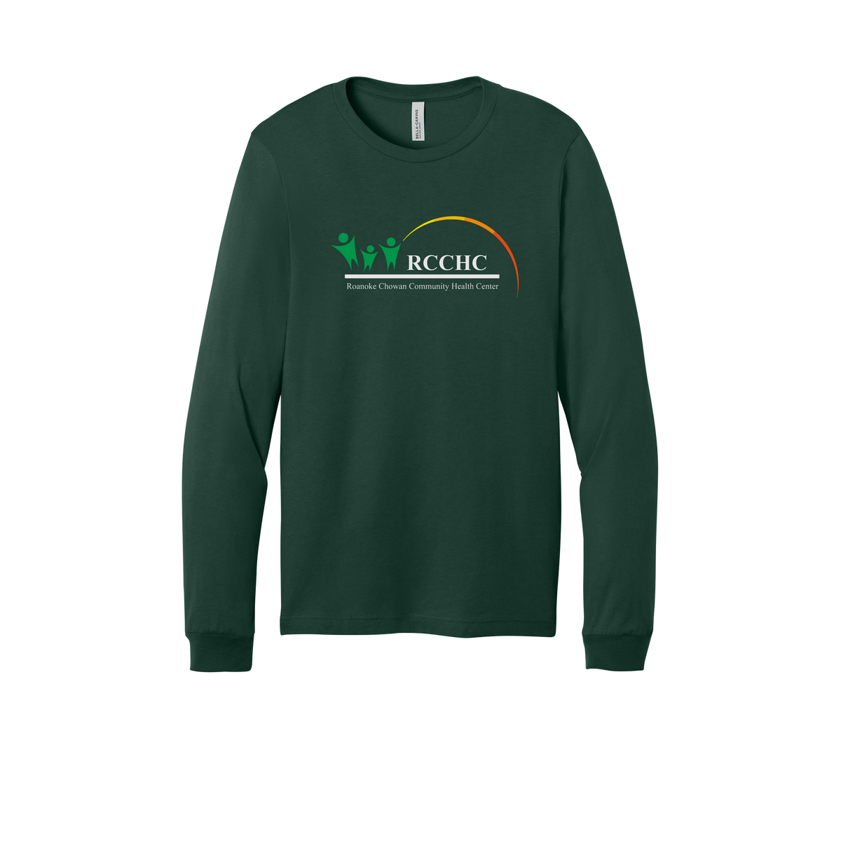 rcchc-all-season-medical-long-sleeve-tee-dtf-front-3501-forest-flat-front