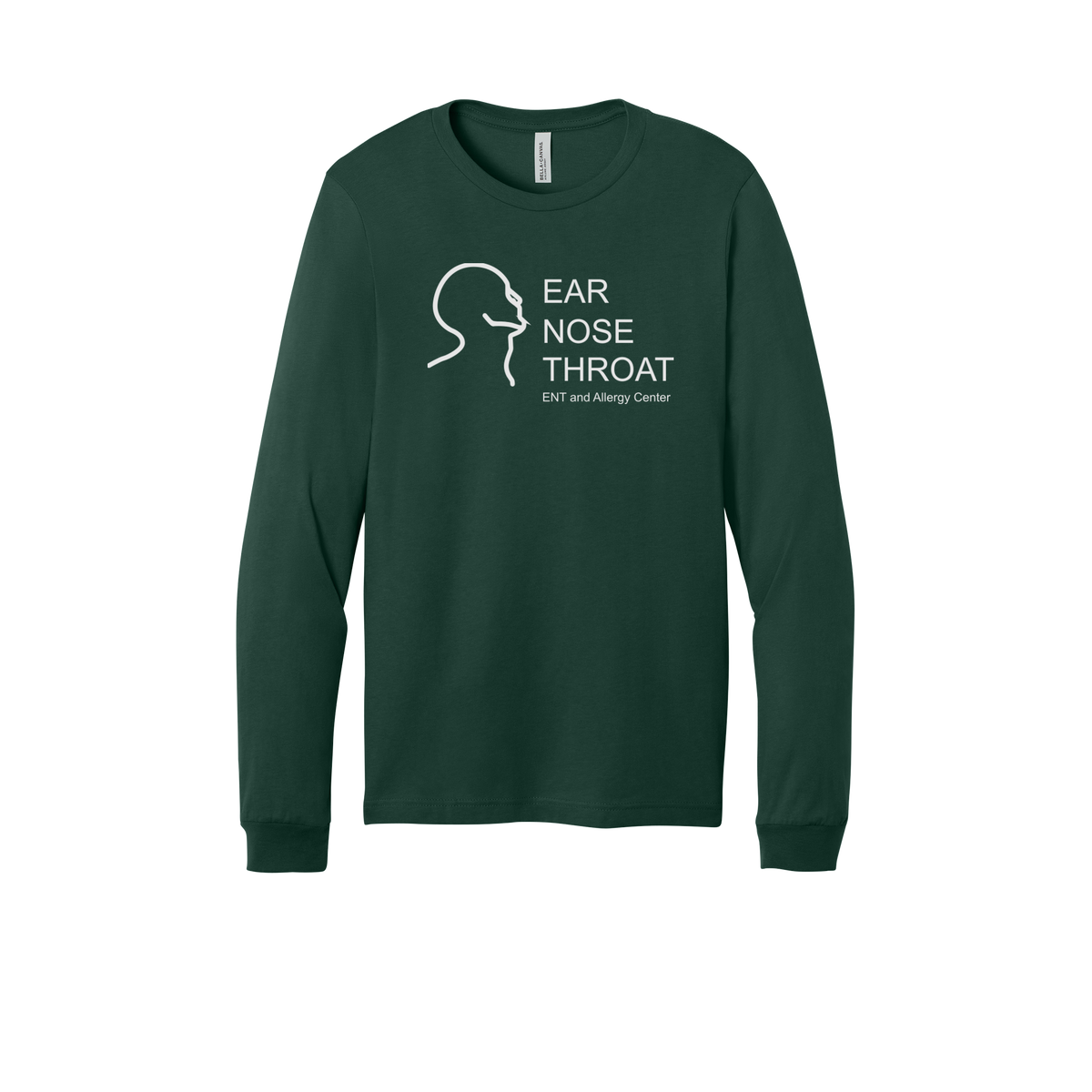 entnwa-all-season-medical-long-sleeve-tee-dtf-front-3501-forest-flat-front