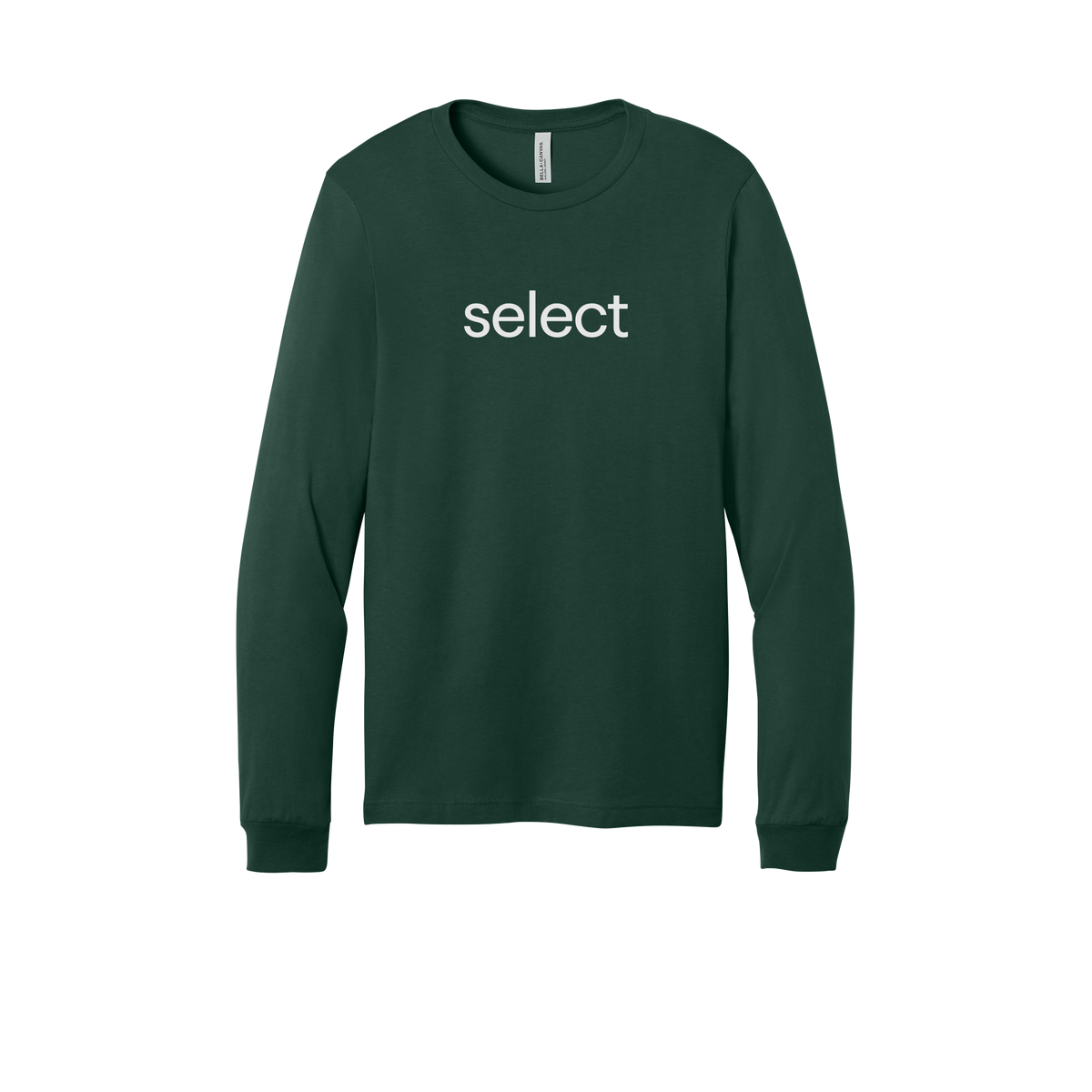 meetselect-all-season-long-sleeve-tee-dtf-front-3501-forest-flat-front