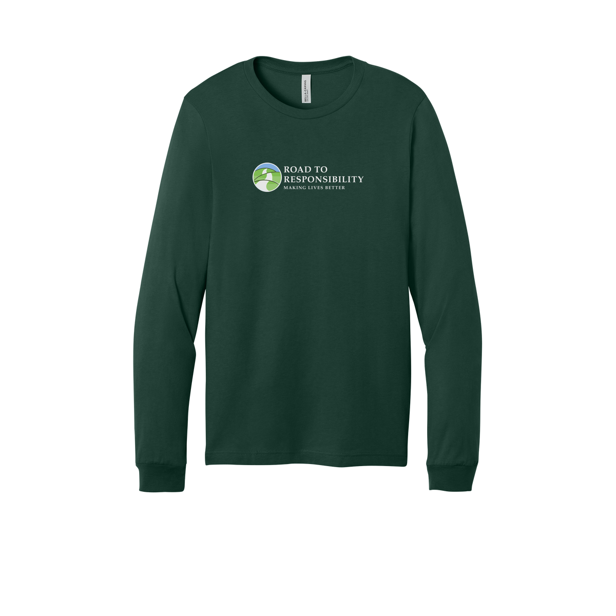 roadtoresponsibility-all-season-long-sleeve-tee-dtf-front-3501-forest-flat-front