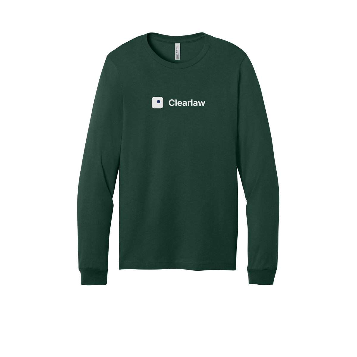clearlaw-all-season-long-sleeve-tee-dtf-front-3501-forest-flat-front