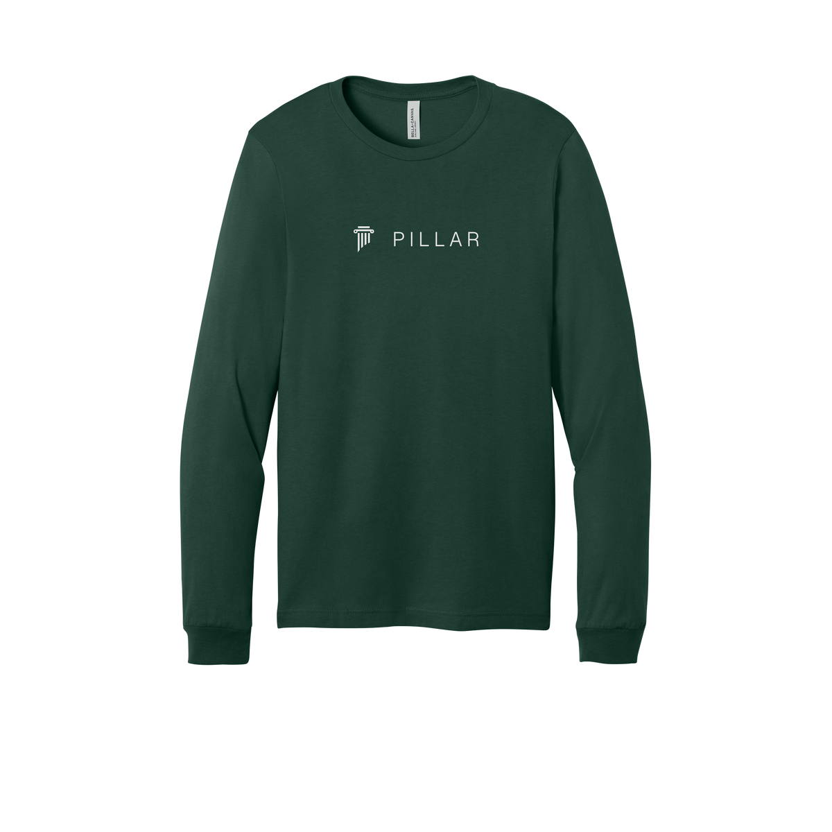 pillar-all-season-long-sleeve-tee-dtf-front-3501-forest-flat-front