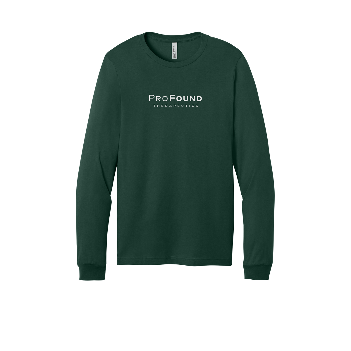 profoundtx-all-season-long-sleeve-tee-dtf-front-3501-forest-flat-front