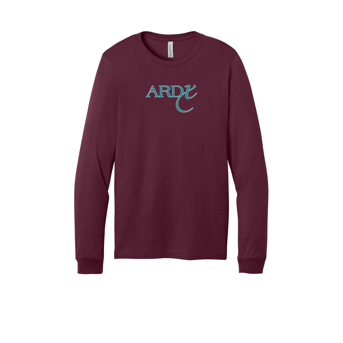 ardx-all-season-long-sleeve-tee-dtf-front-3501-maroon-flat-front