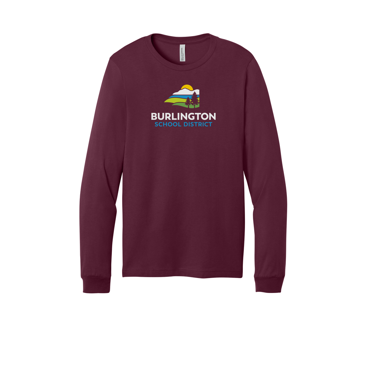bsdvt-all-season-long-sleeve-tee-dtf-front-3501-maroon-flat-front