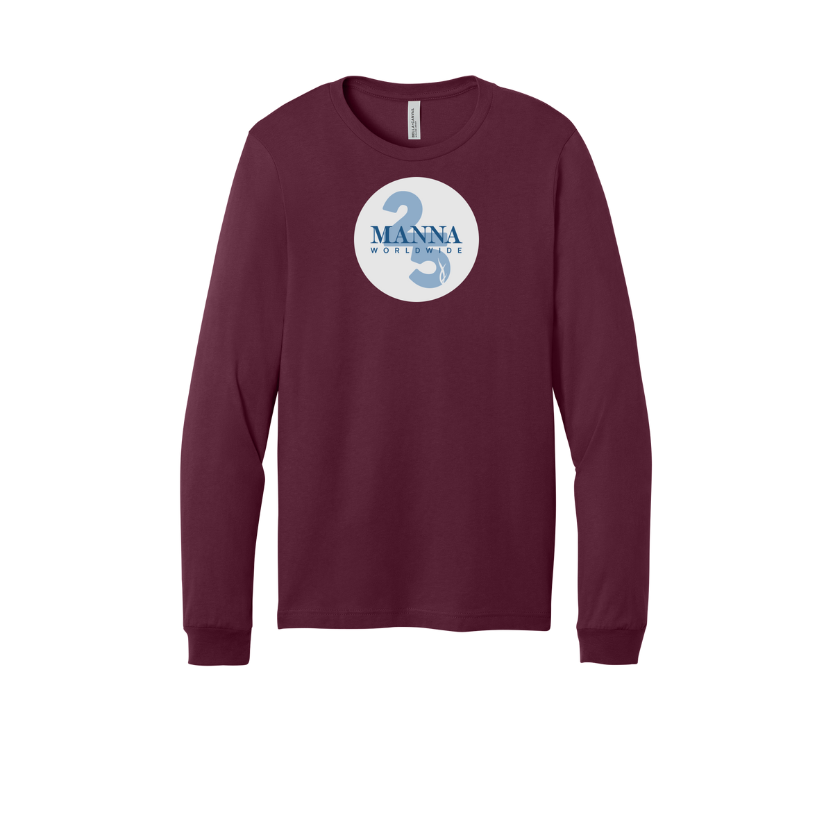 mannaworldwide-all-season-long-sleeve-tee-dtf-front-3501-maroon-flat-front