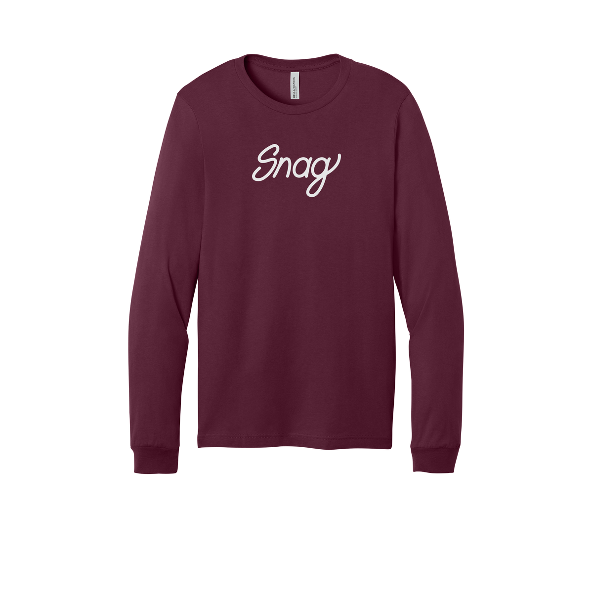 snagdelivery-all-season-long-sleeve-tee-dtf-front-3501-maroon-flat-front