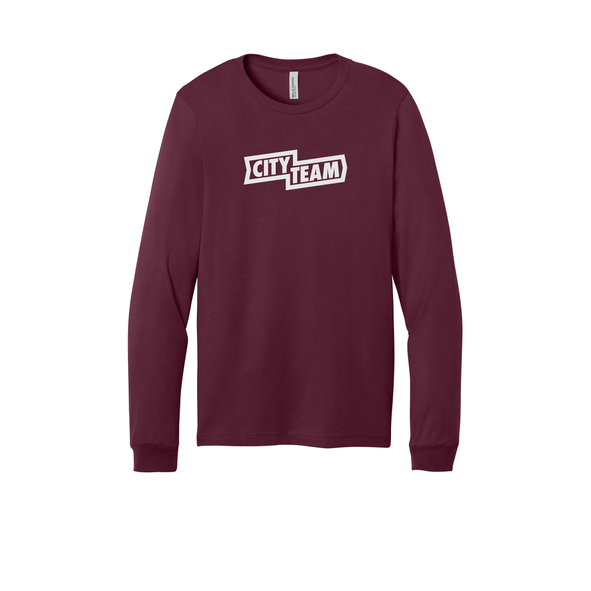 cityteam-all-season-long-sleeve-tee-dtf-front-3501-maroon-flat-front