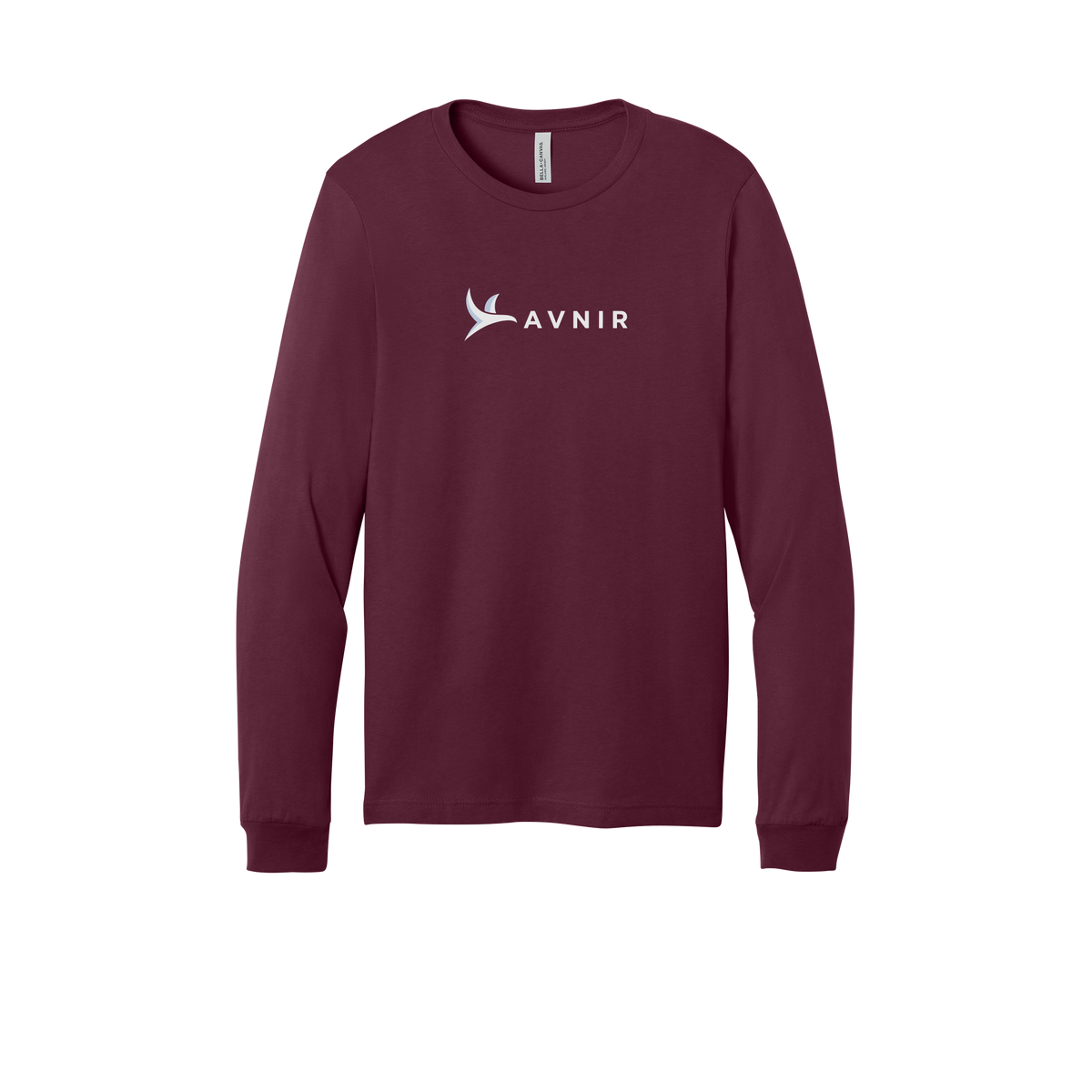 avnir-all-season-long-sleeve-tee-dtf-front-3501-maroon-flat-front