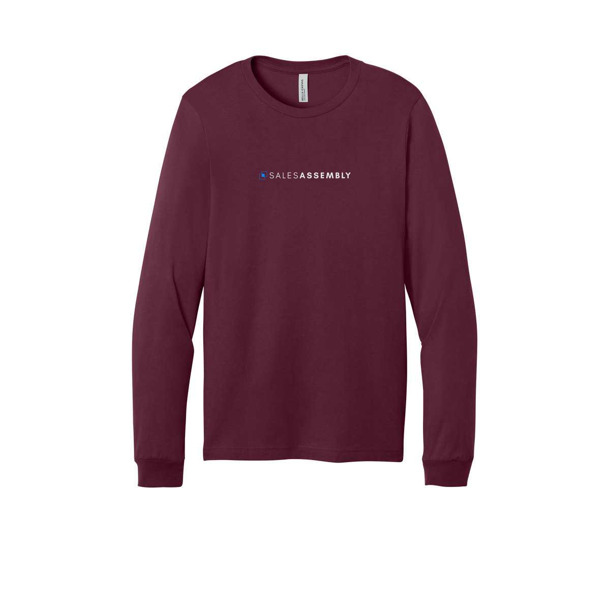 salesassembly-all-season-long-sleeve-tee-dtf-front-3501-maroon-flat-front