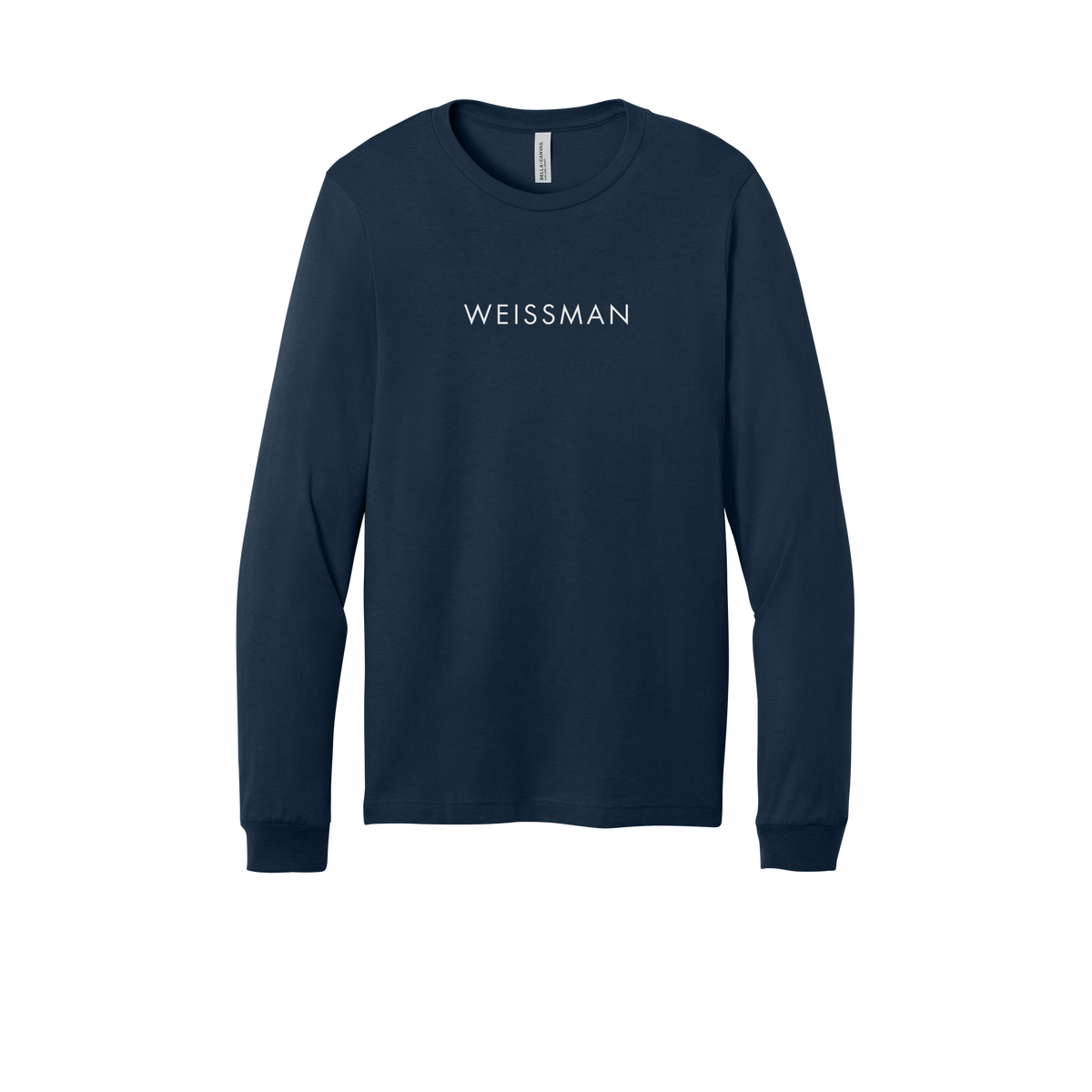 weissmans-all-season-long-sleeve-tee-dtf-front-3501-navy-flat-front