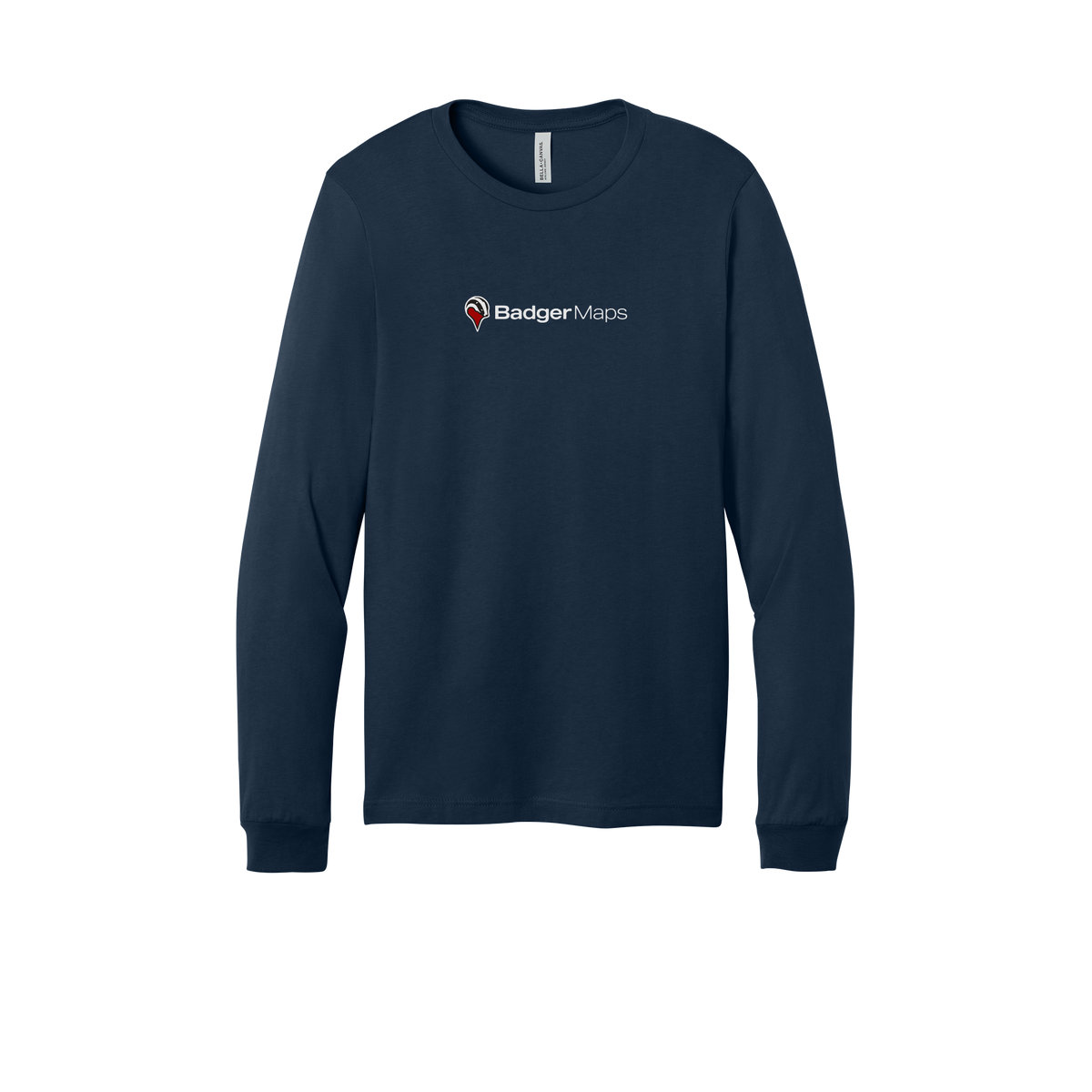 badgermapping-all-season-long-sleeve-tee-dtf-front-3501-navy-flat-front