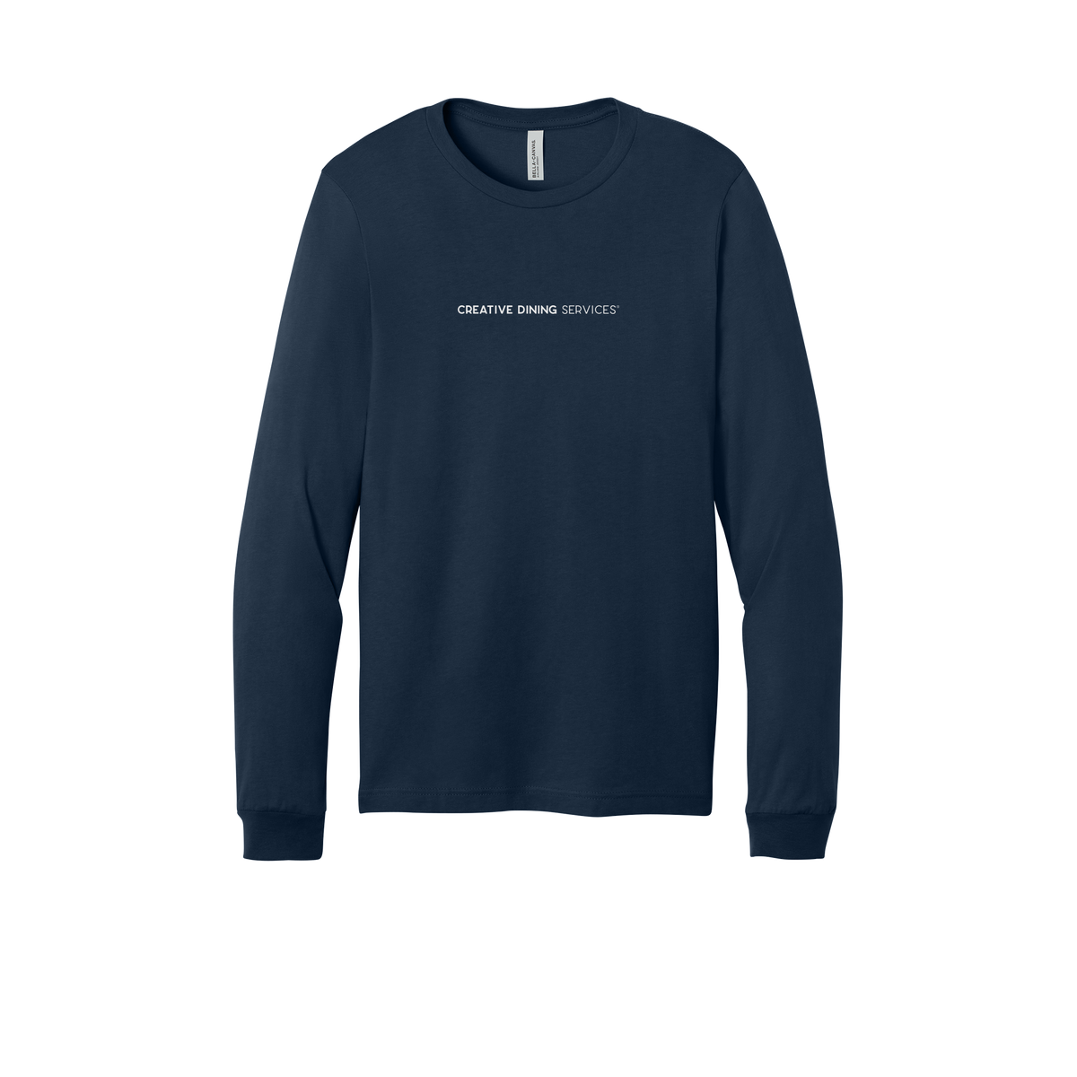 creativedining-all-season-long-sleeve-tee-dtf-front-3501-navy-flat-front