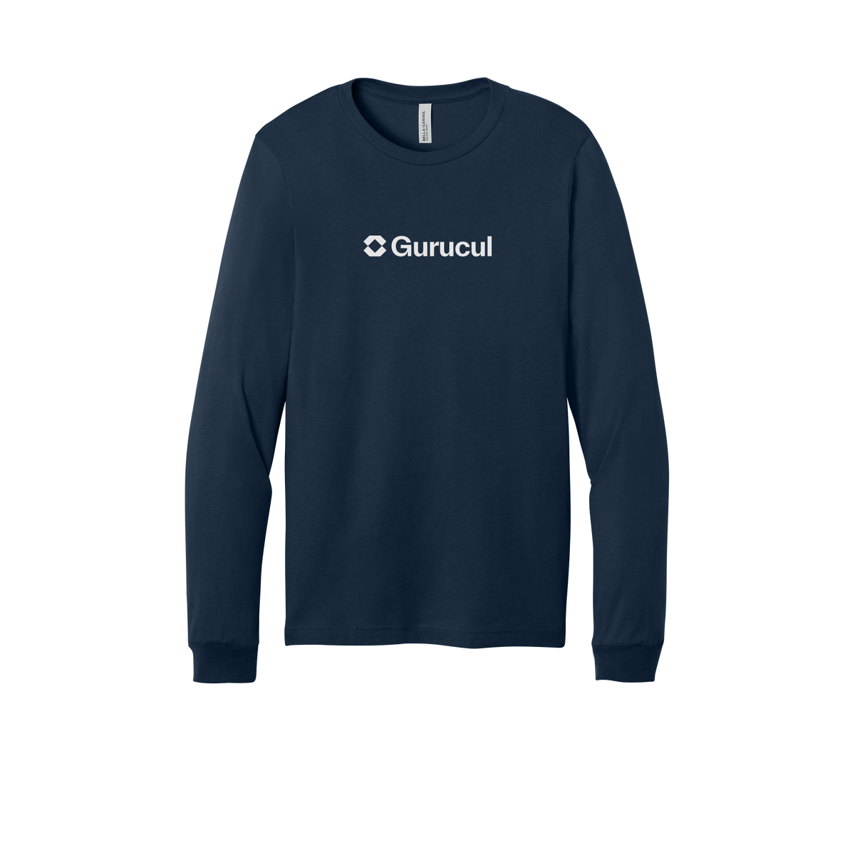gurucul-all-season-long-sleeve-tee-dtf-front-3501-navy-flat-front