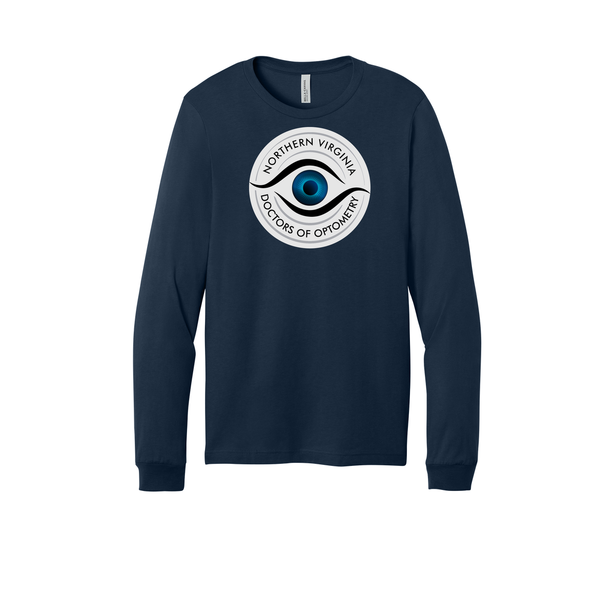 novaeyedocs-all-season-medical-long-sleeve-tee-dtf-front-3501-navy-flat-front