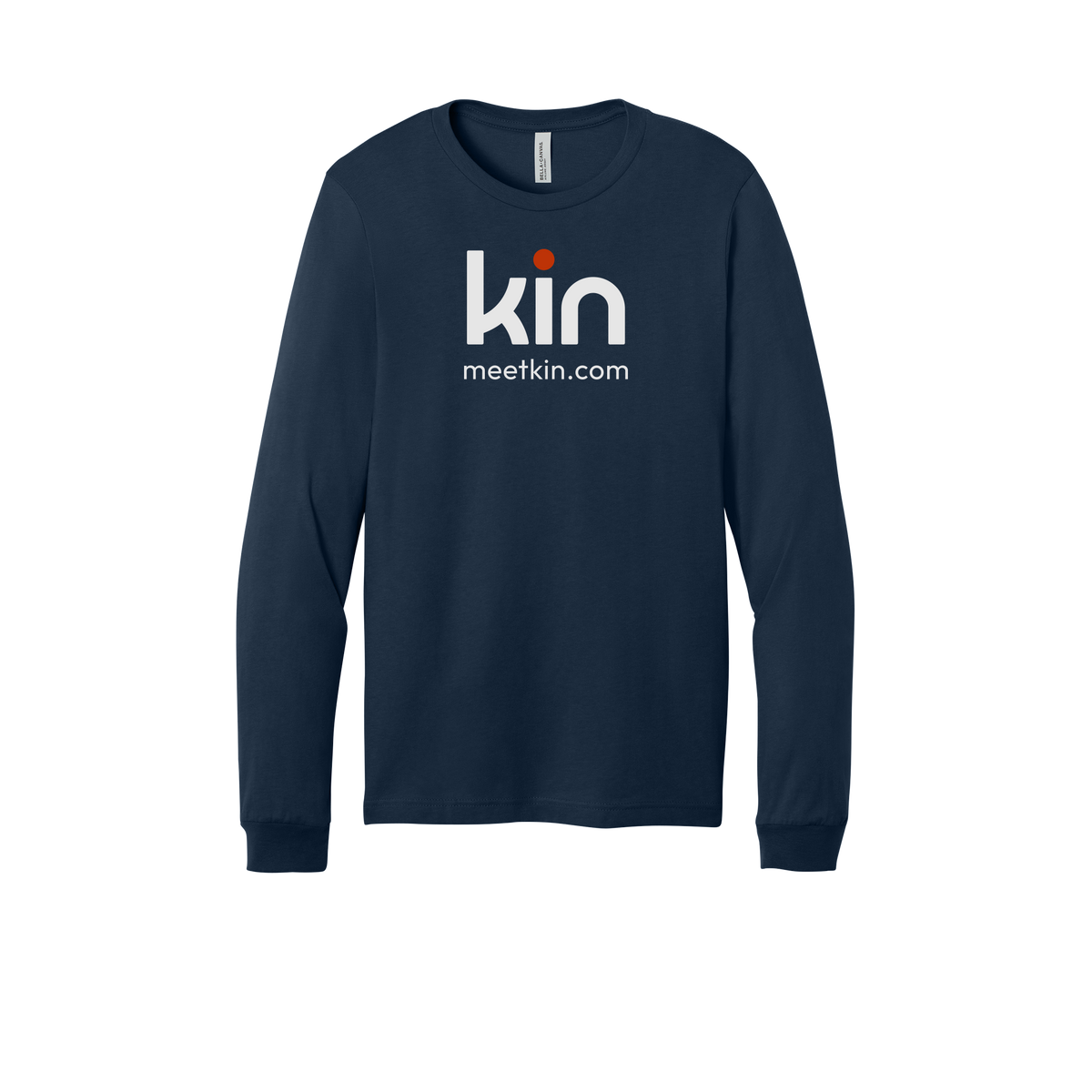 kin-all-season-long-sleeve-tee-dtf-front-3501-navy-flat-front