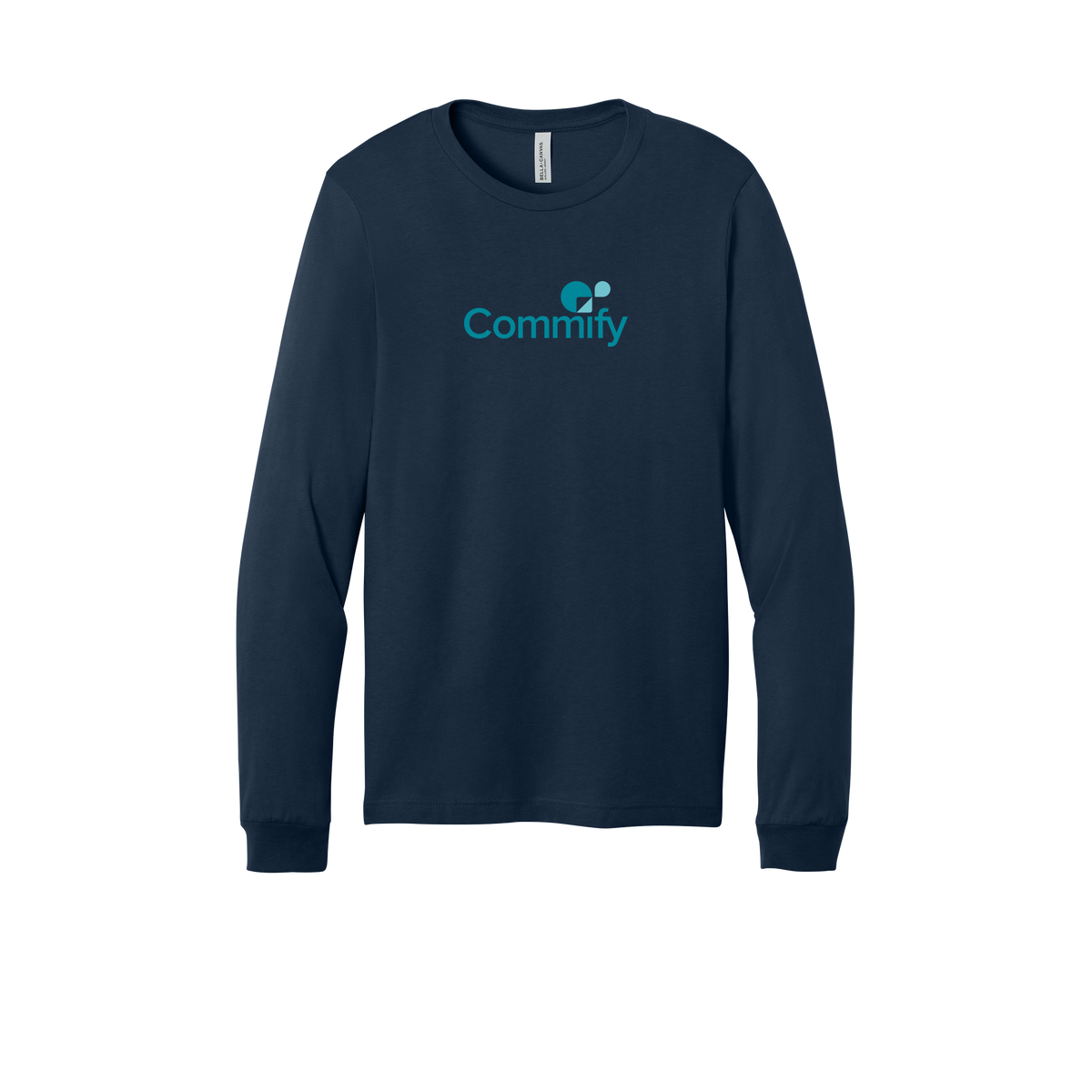 commify-all-season-long-sleeve-tee-dtf-front-3501-navy-flat-front