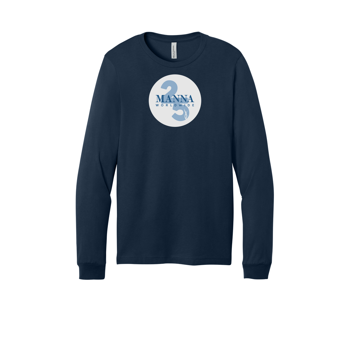 mannaworldwide-all-season-long-sleeve-tee-dtf-front-3501-navy-flat-front