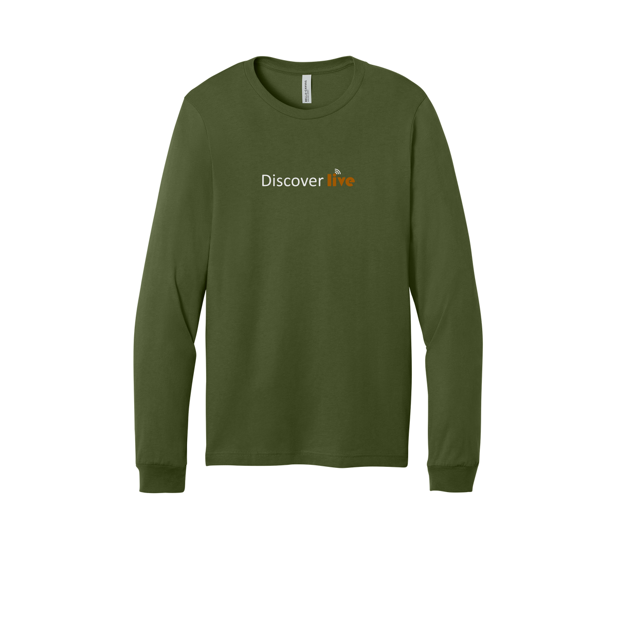 discover-all-season-long-sleeve-tee-dtf-front-3501-olive-flat-front